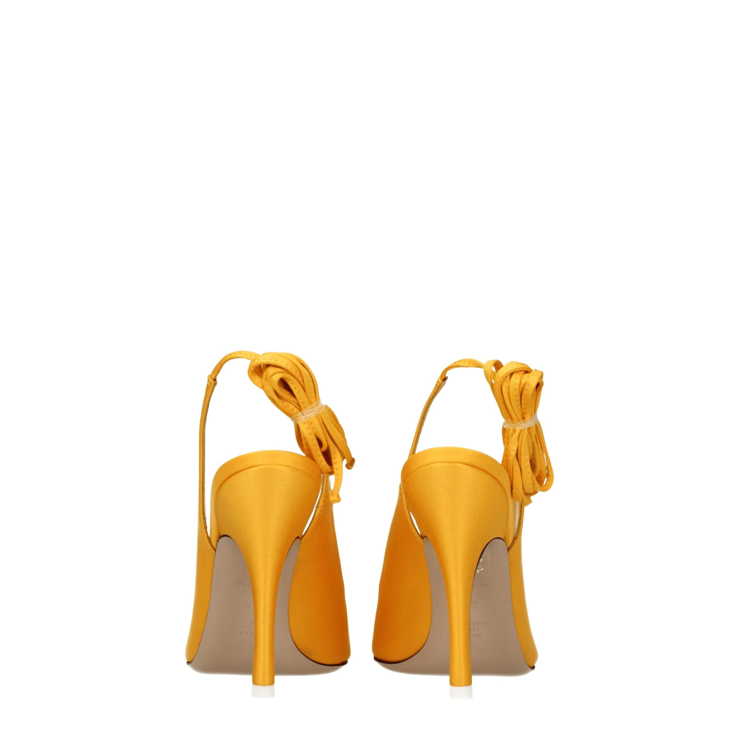 The Attico Orange Satin Sandal