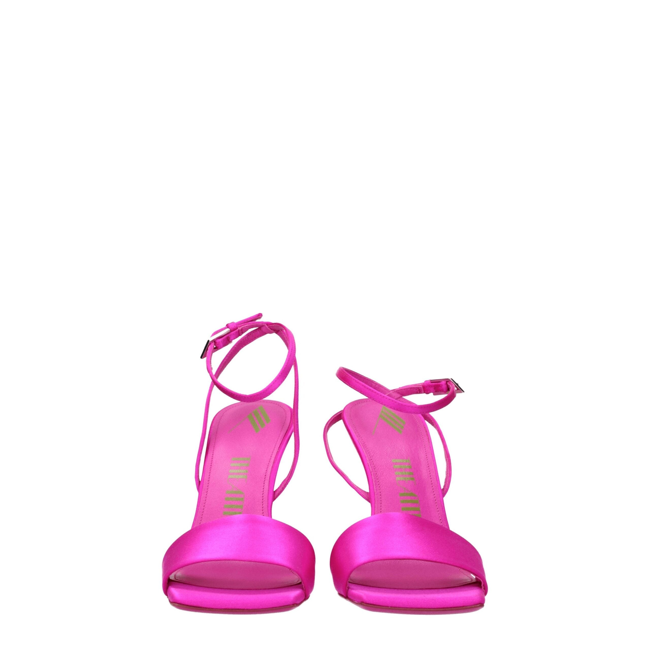 The Attico Pink Satin Sandal