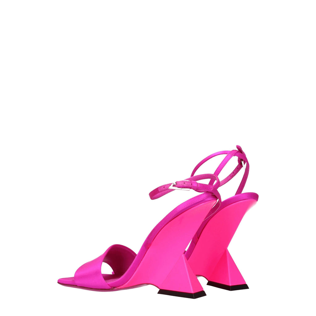 The Attico Pink Satin Sandal