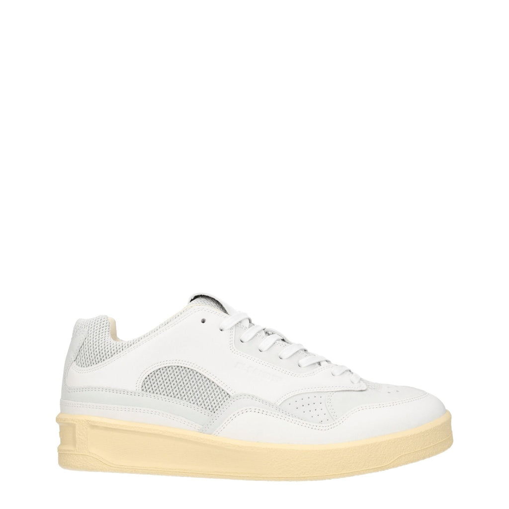 Jil Sander White Leather Sneakers