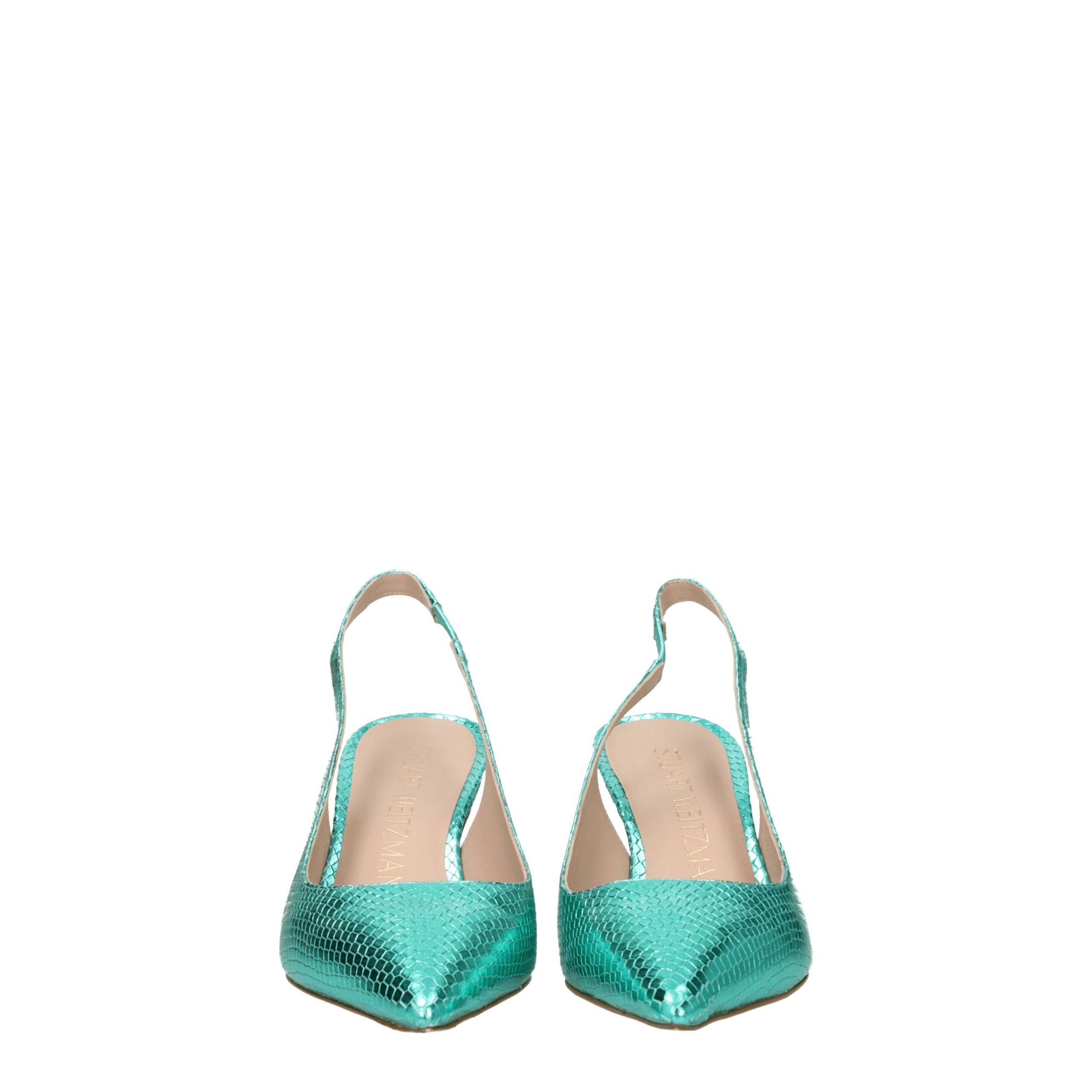 Stuart Weitzman Green Leather Sandal