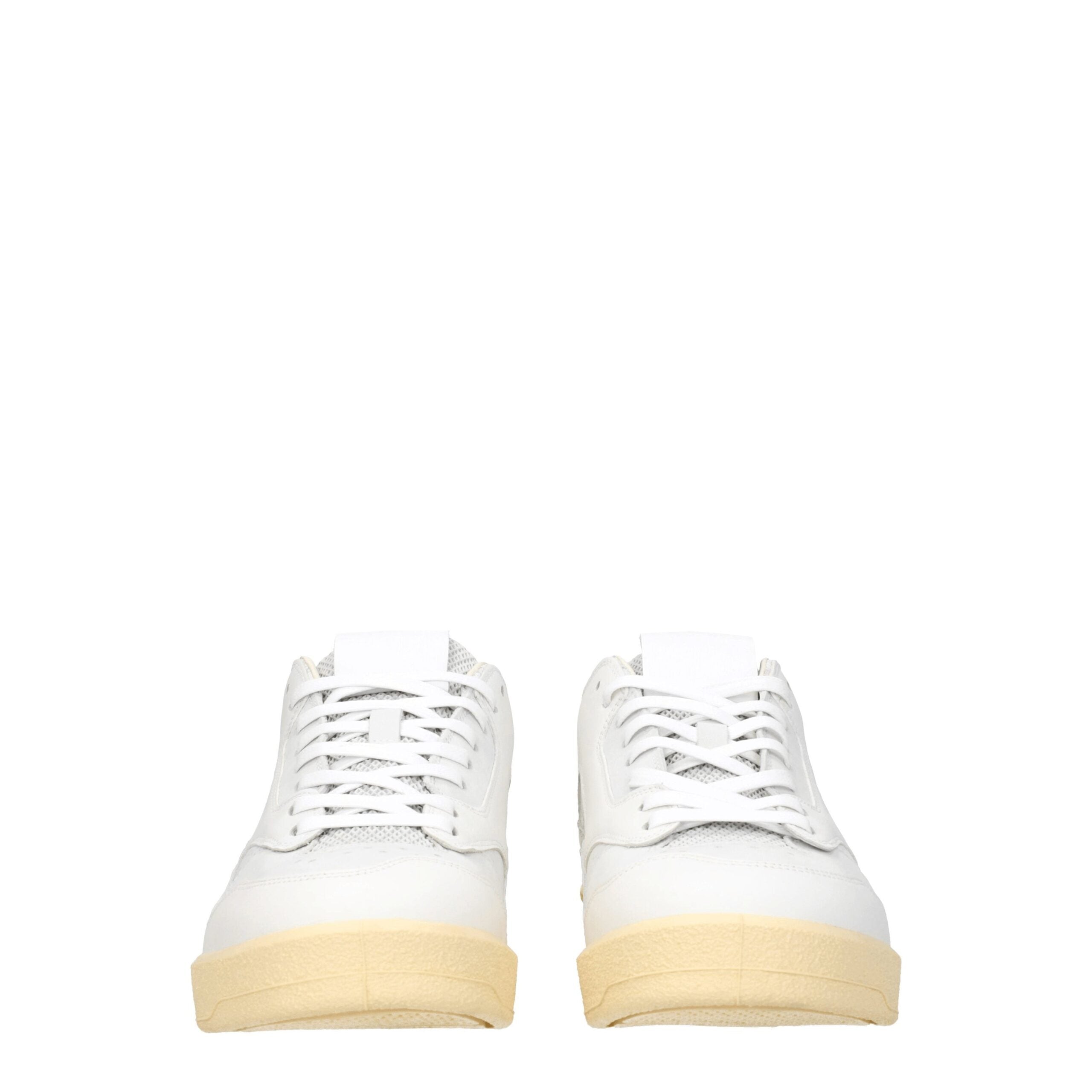 Jil Sander White Leather Sneakers