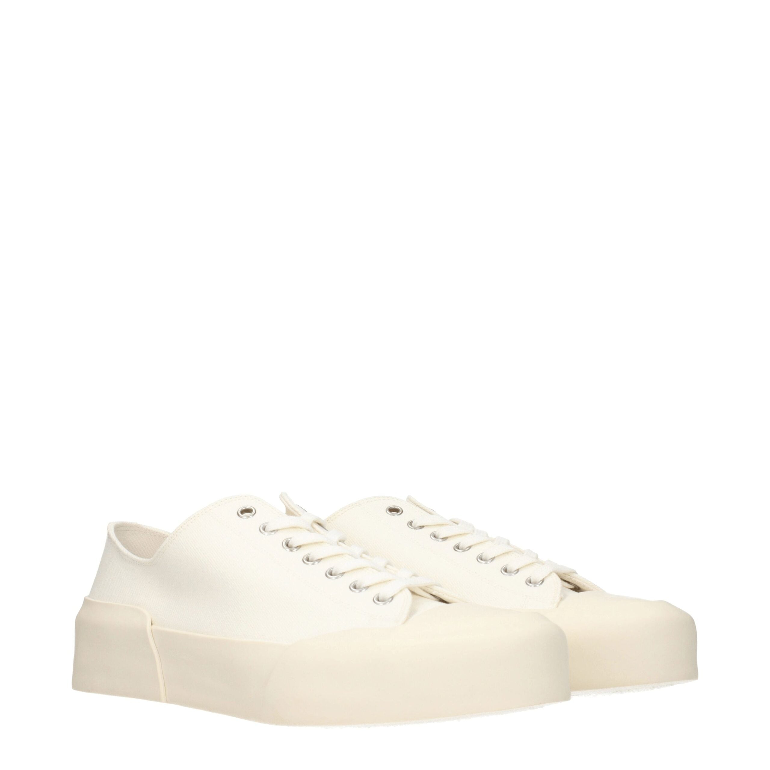 Jil Sander Beige Fabric Sneakers