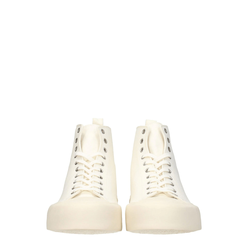 Jil Sander Beige Fabric Sneakers