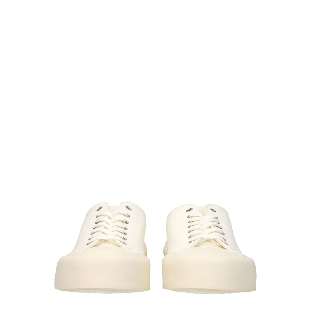 Jil Sander Beige Fabric Sneakers