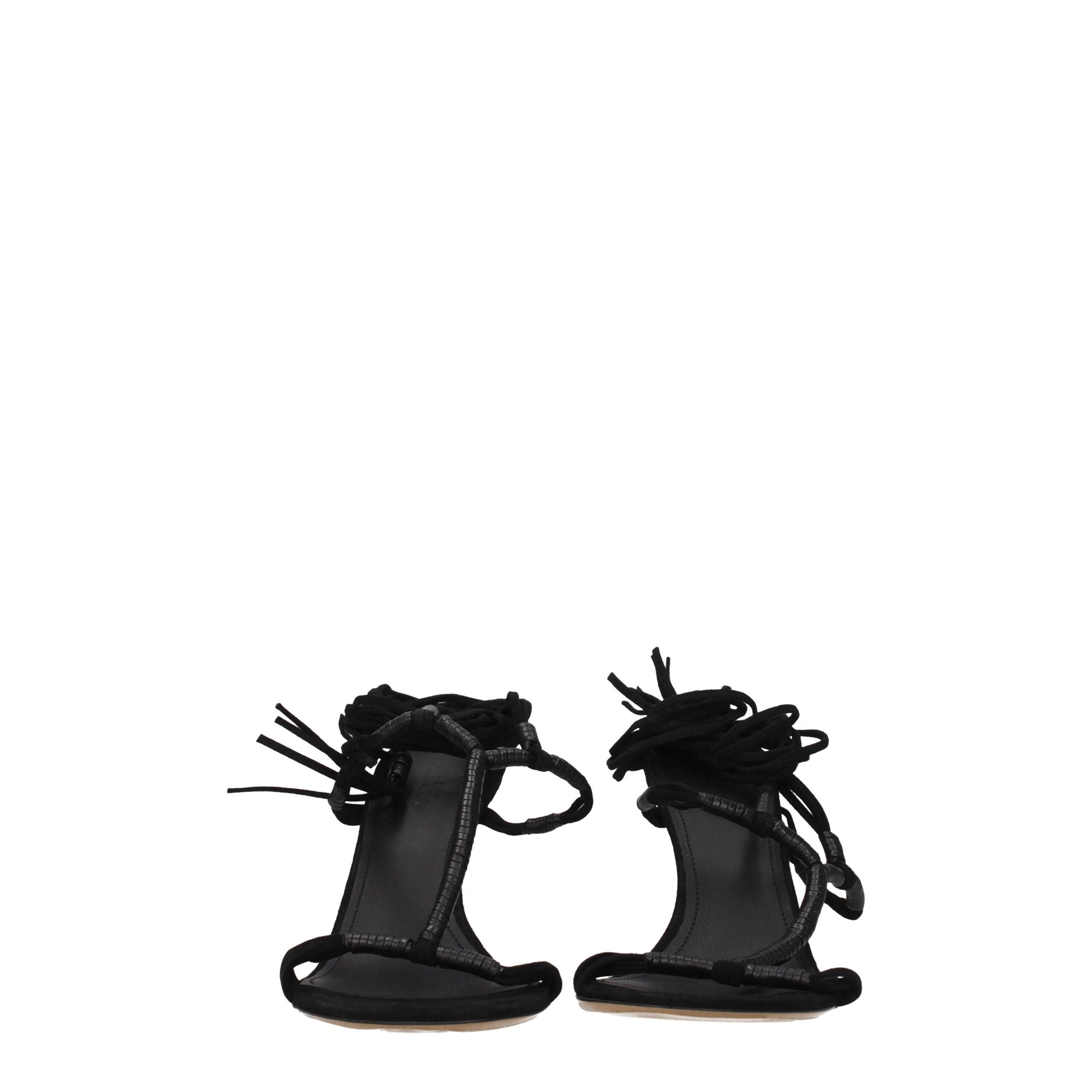 Isabel Marant Black Leather Sandal