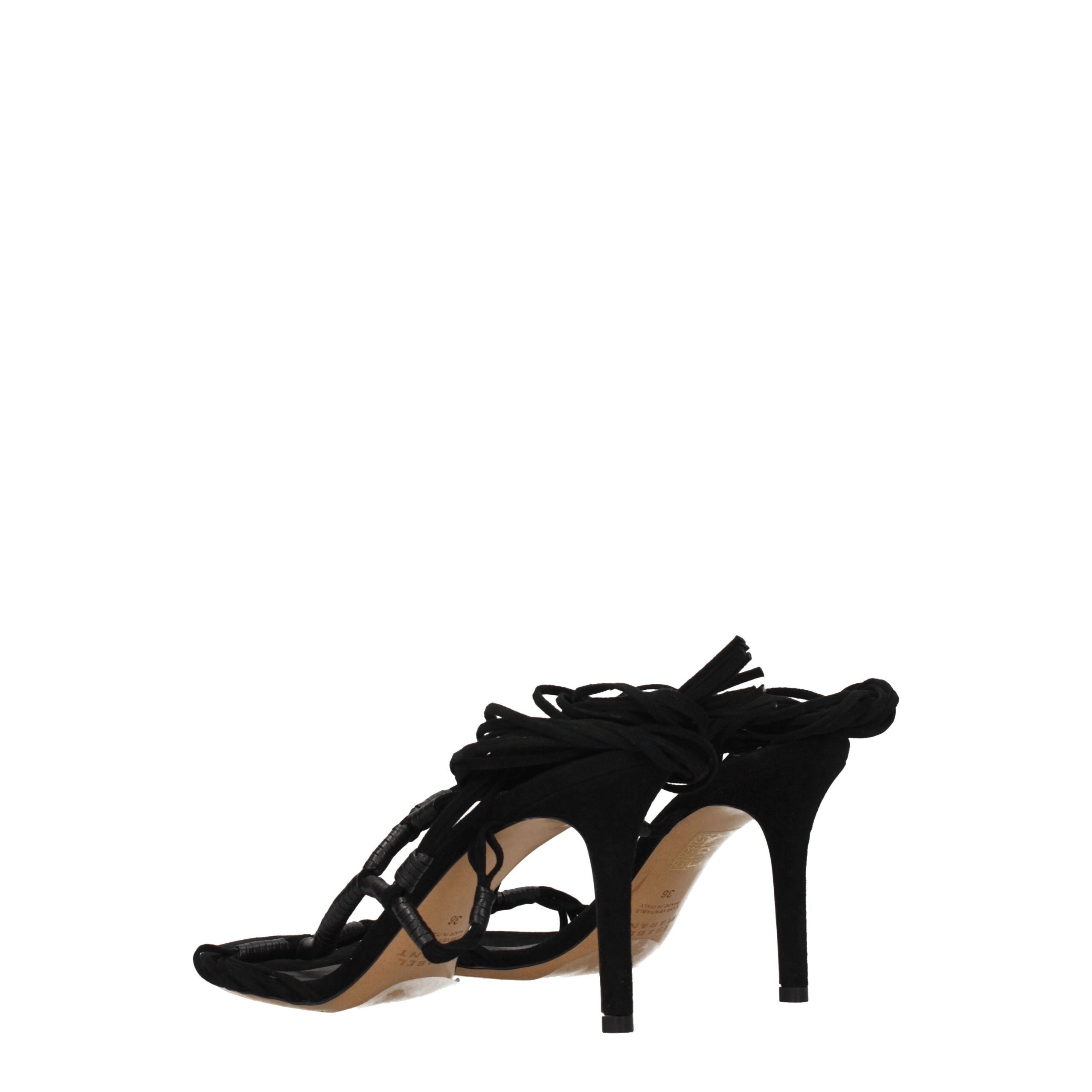 Isabel Marant Black Leather Sandal