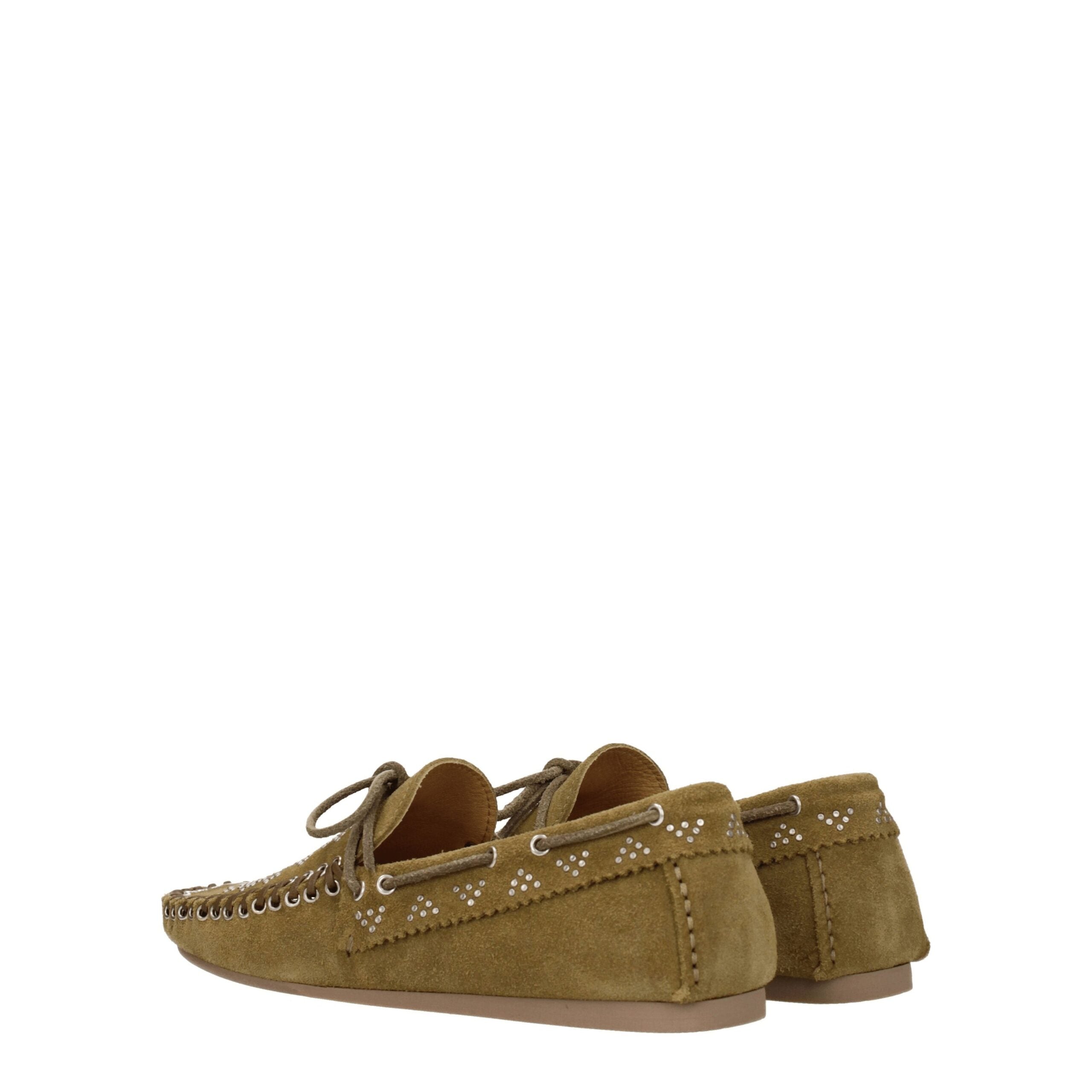 Isabel Marant Green Leather Loafer