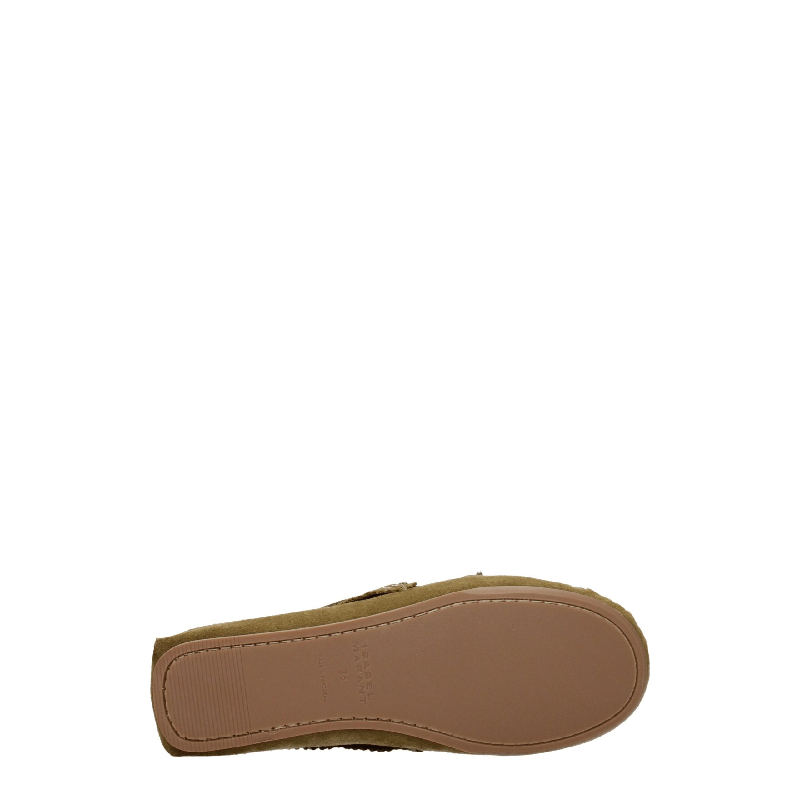 Isabel Marant Green Leather Loafer