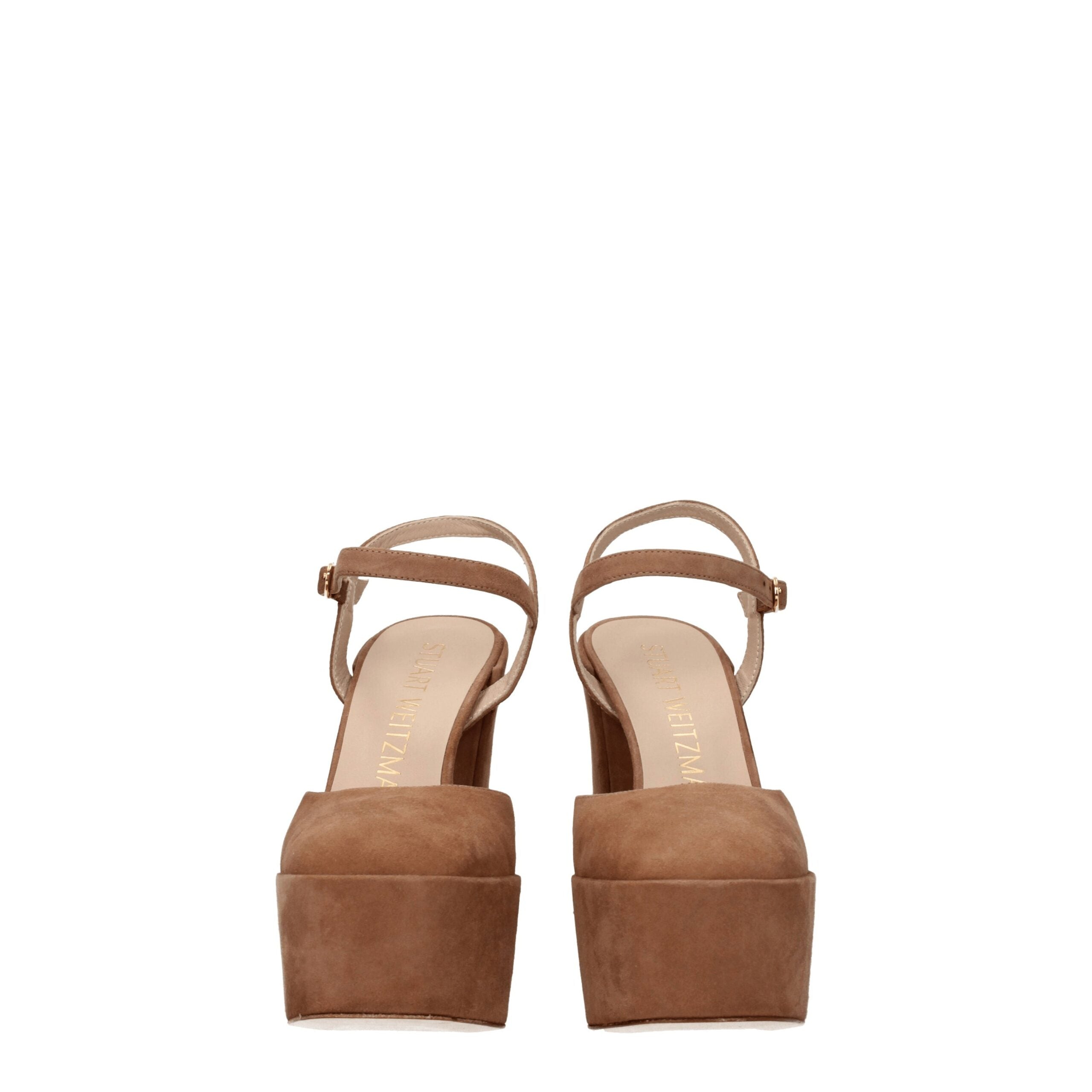 Stuart Weitzman Beige Leather Sandal