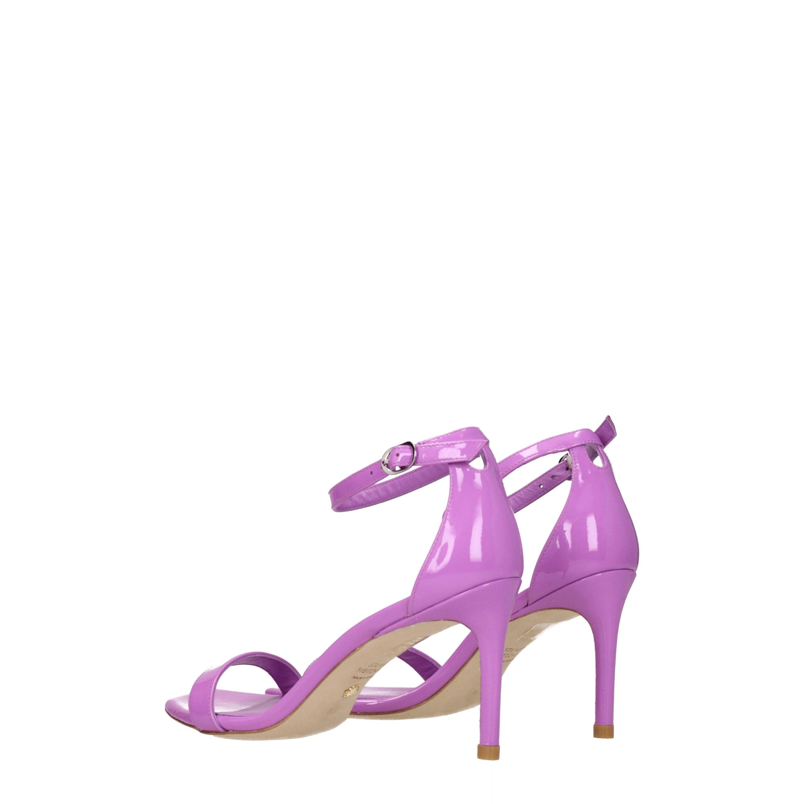 Stuart Weitzman Purple Leather Sandal