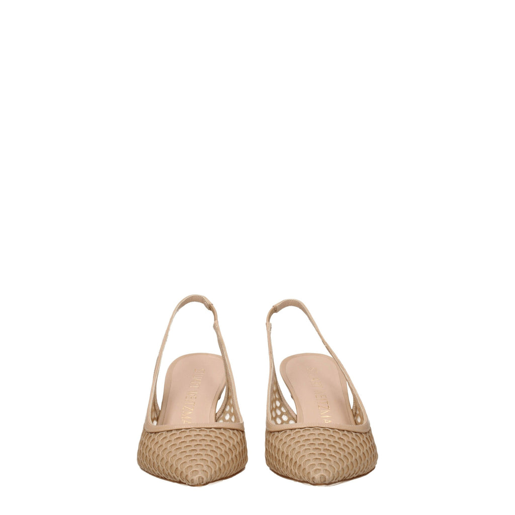 Stuart Weitzman Beige Leather Sandal