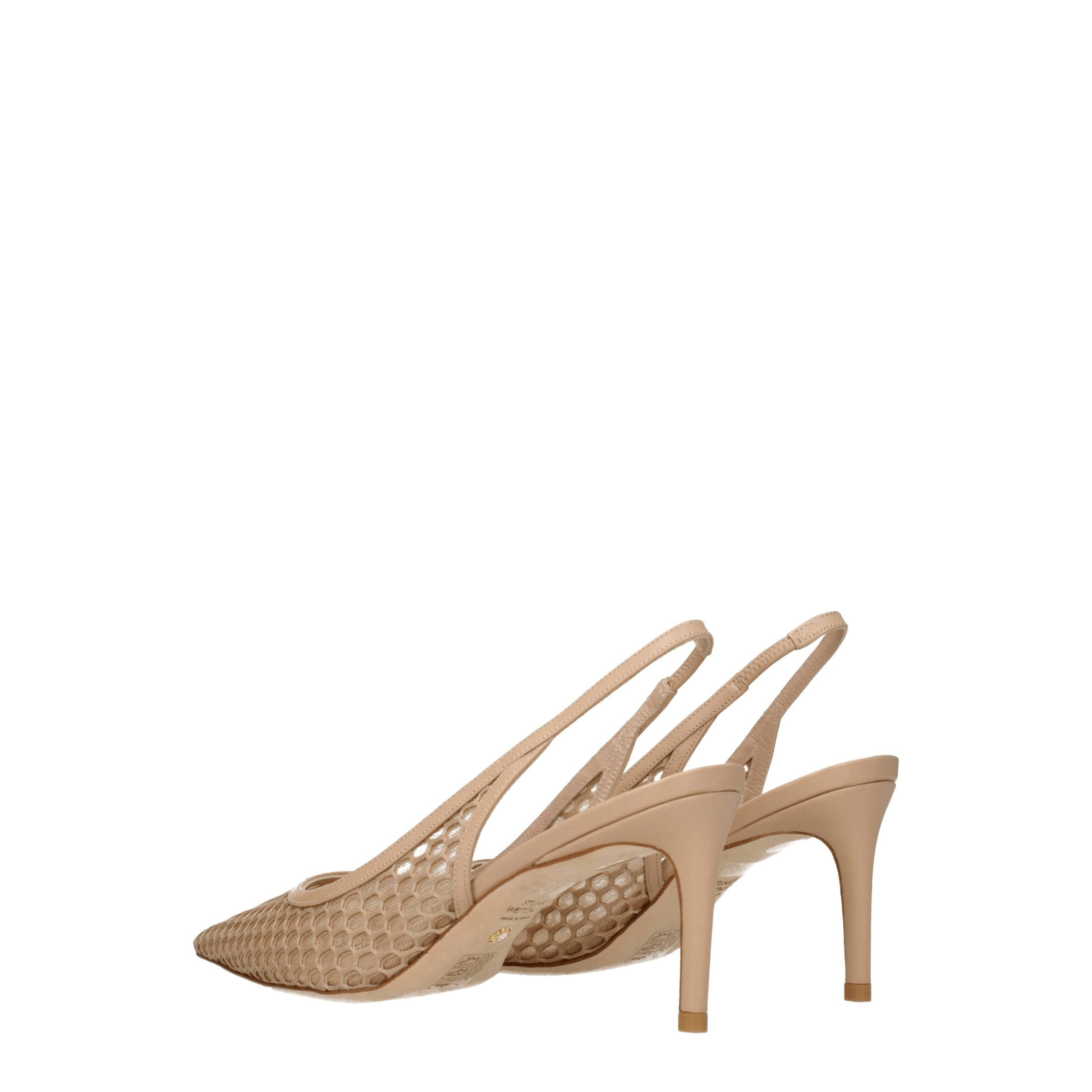 Stuart Weitzman Beige Leather Sandal