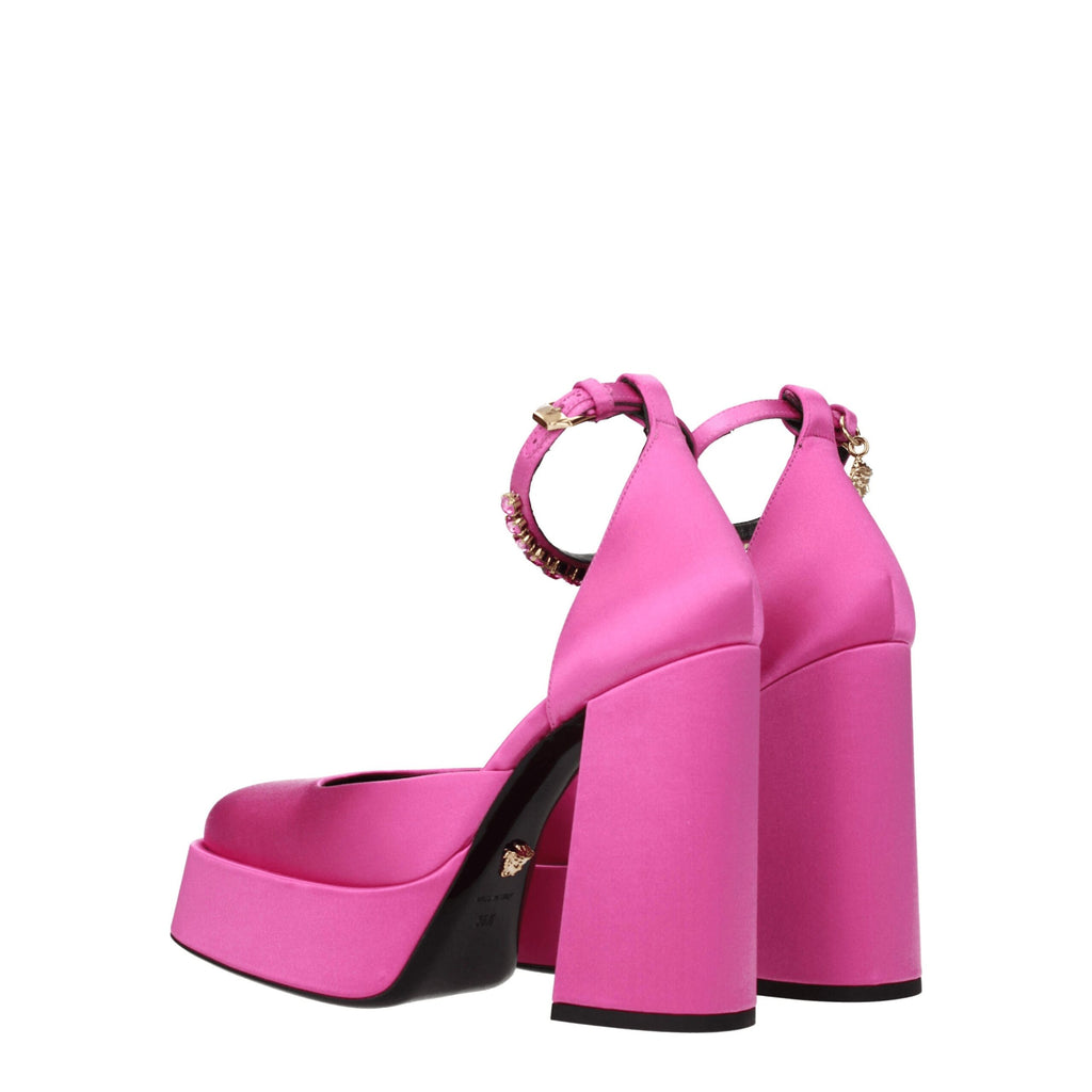 Versace Pink Satin Sandal