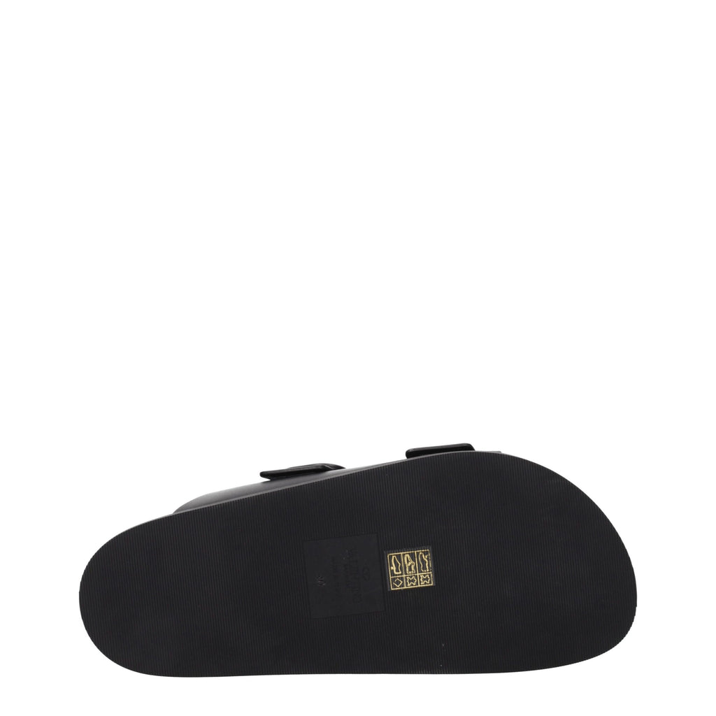 Valentino Garavani Black Leather Slipper