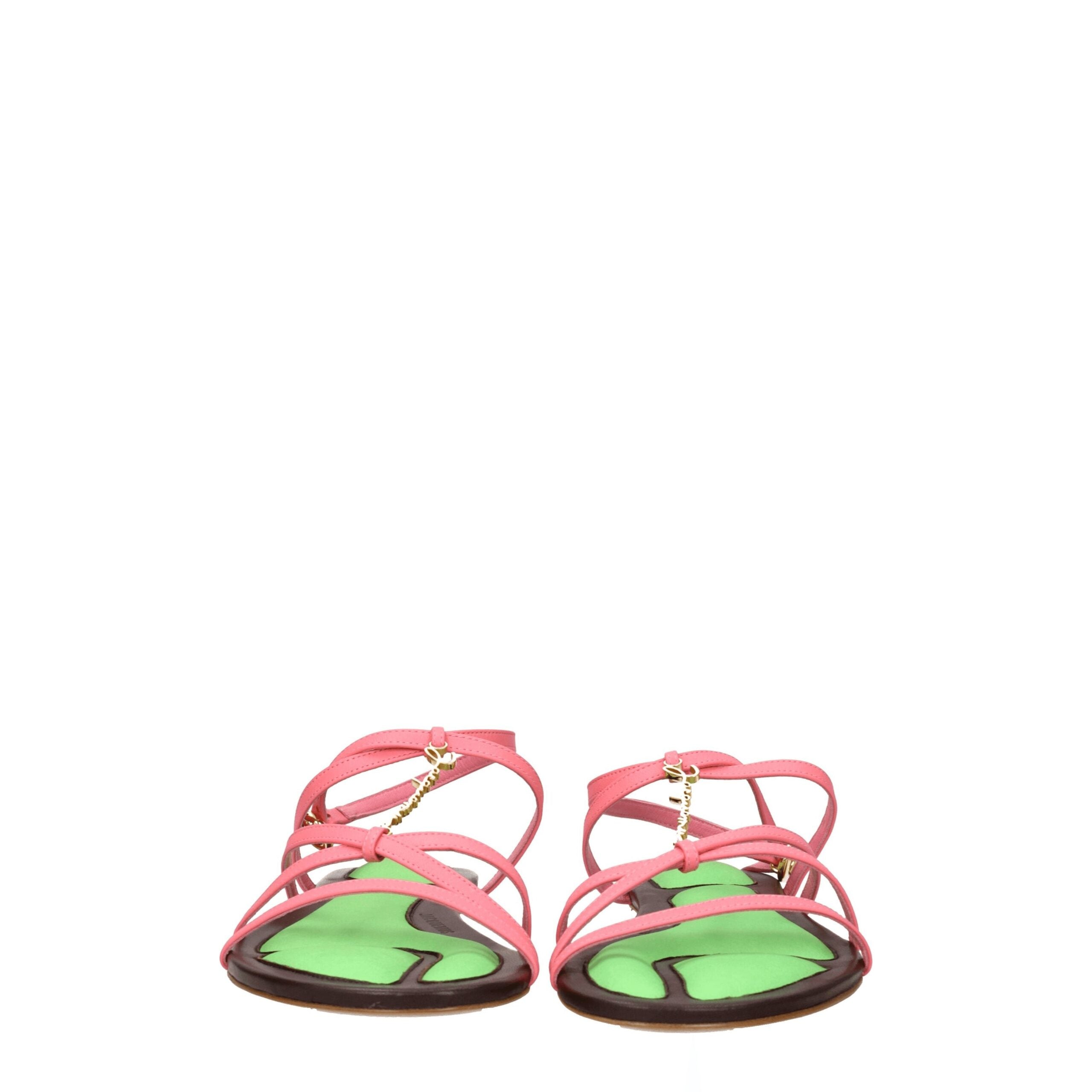 Jacquemus Pink Leather Sandal