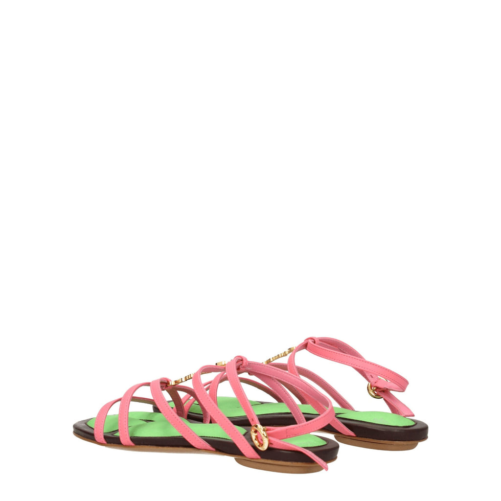 Jacquemus Pink Leather Sandal