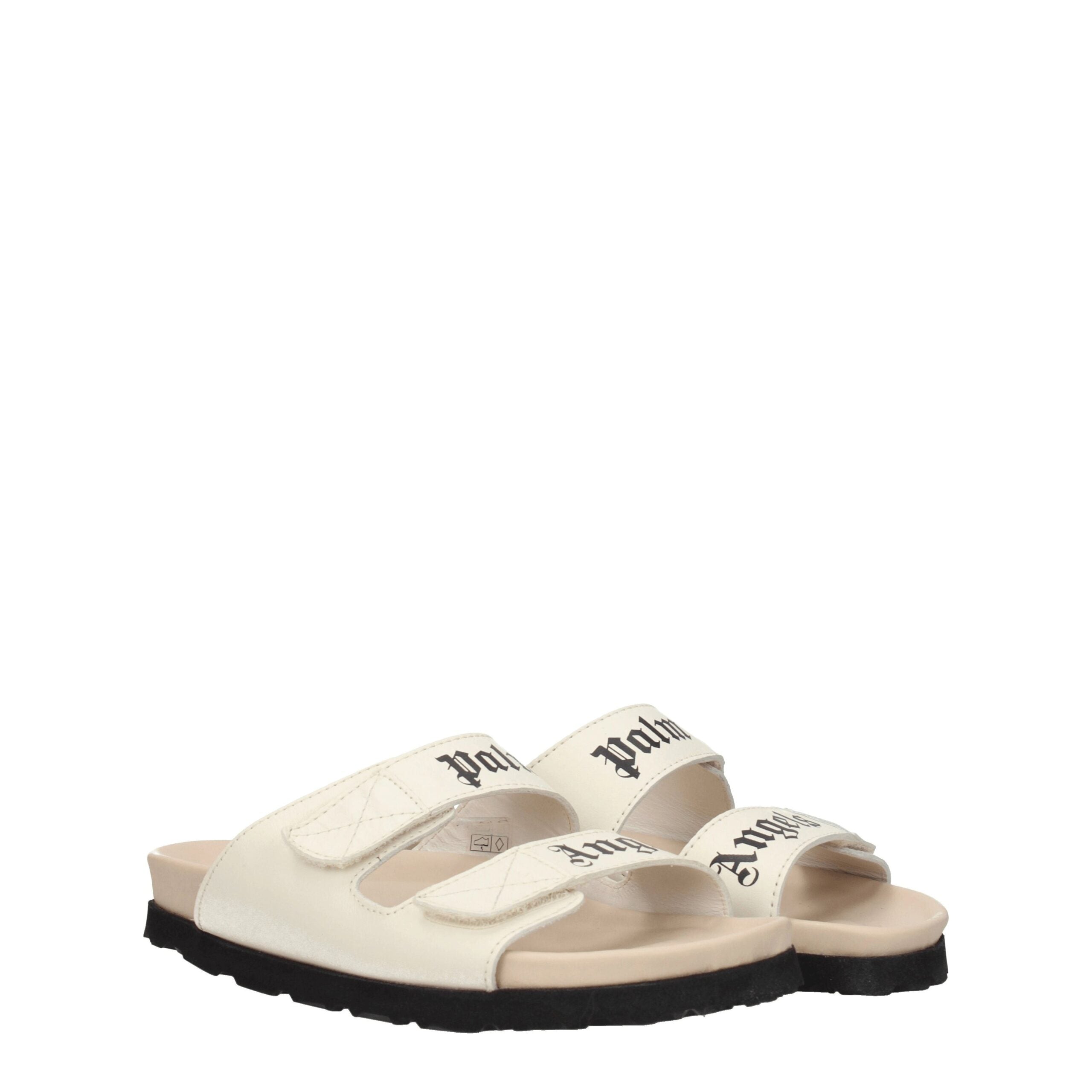 Palm Angels Beige Leather Sandal