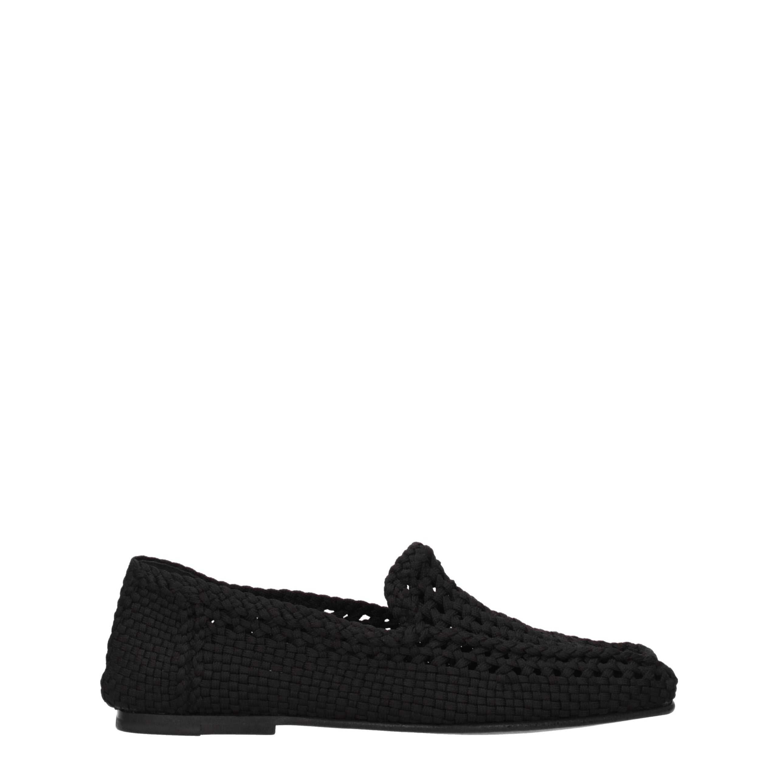 Mocasín de tela negro Dolce & Gabbana
