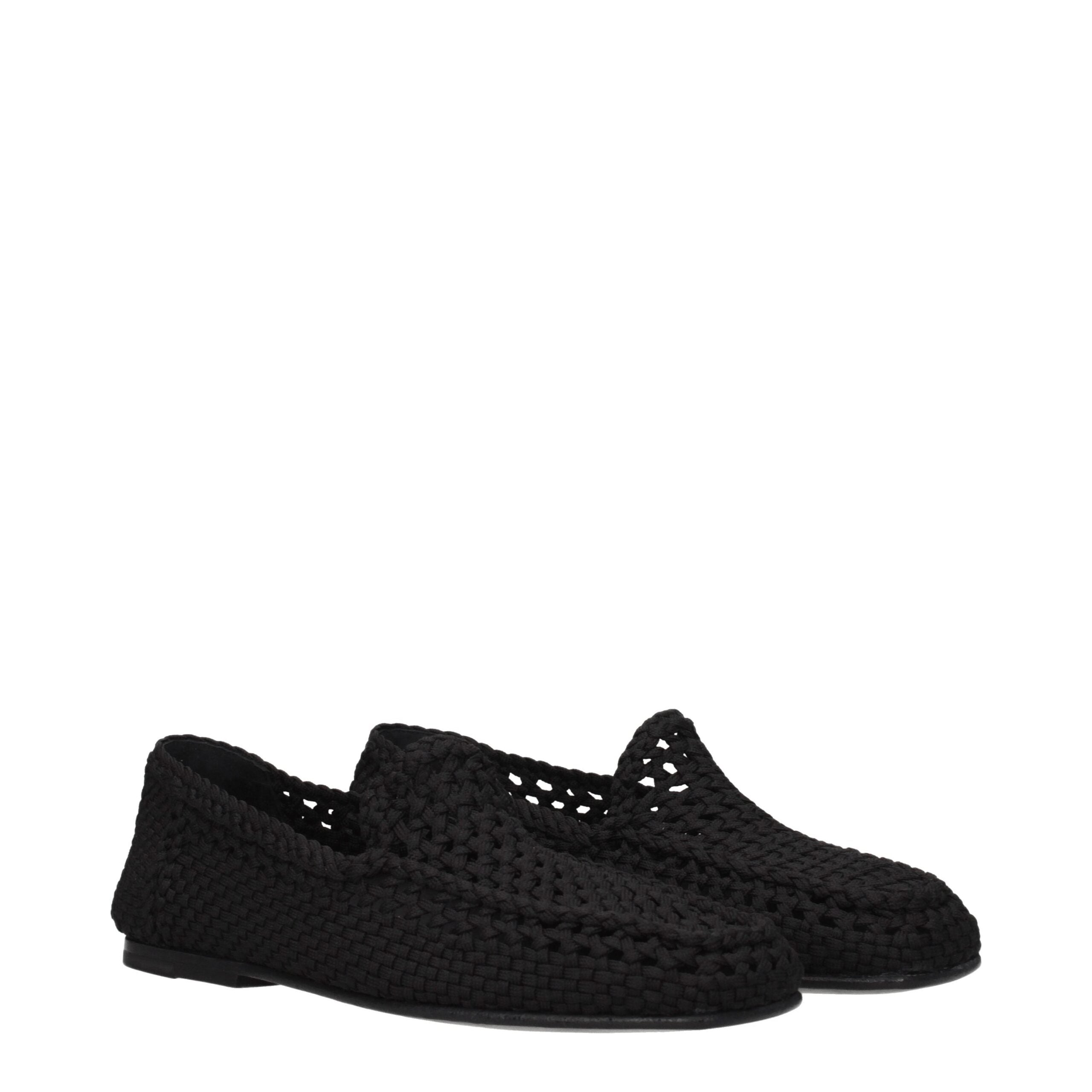 Mocasín de tela negro Dolce & Gabbana