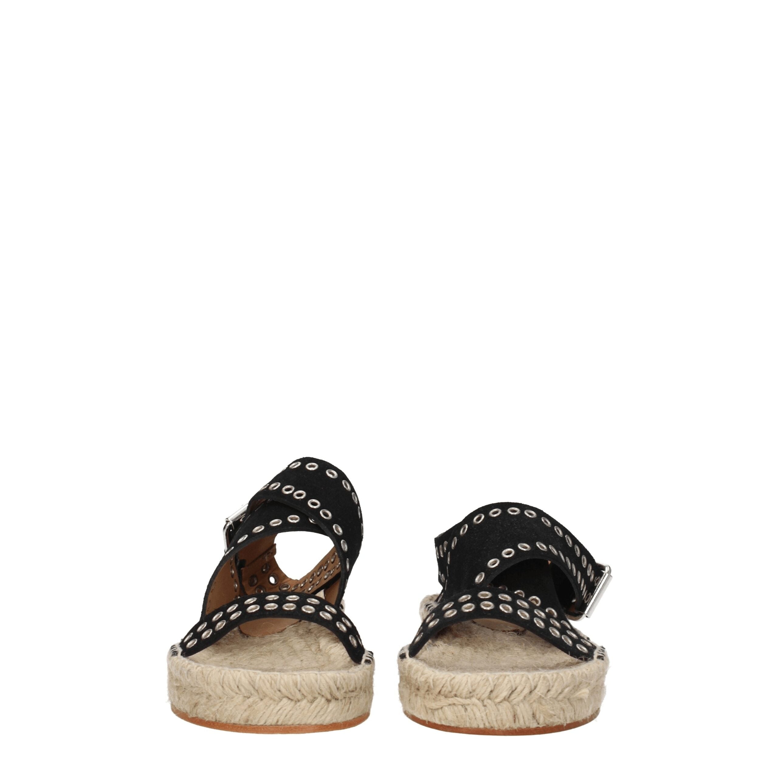 Isabel Marant Black Leather Sandal
