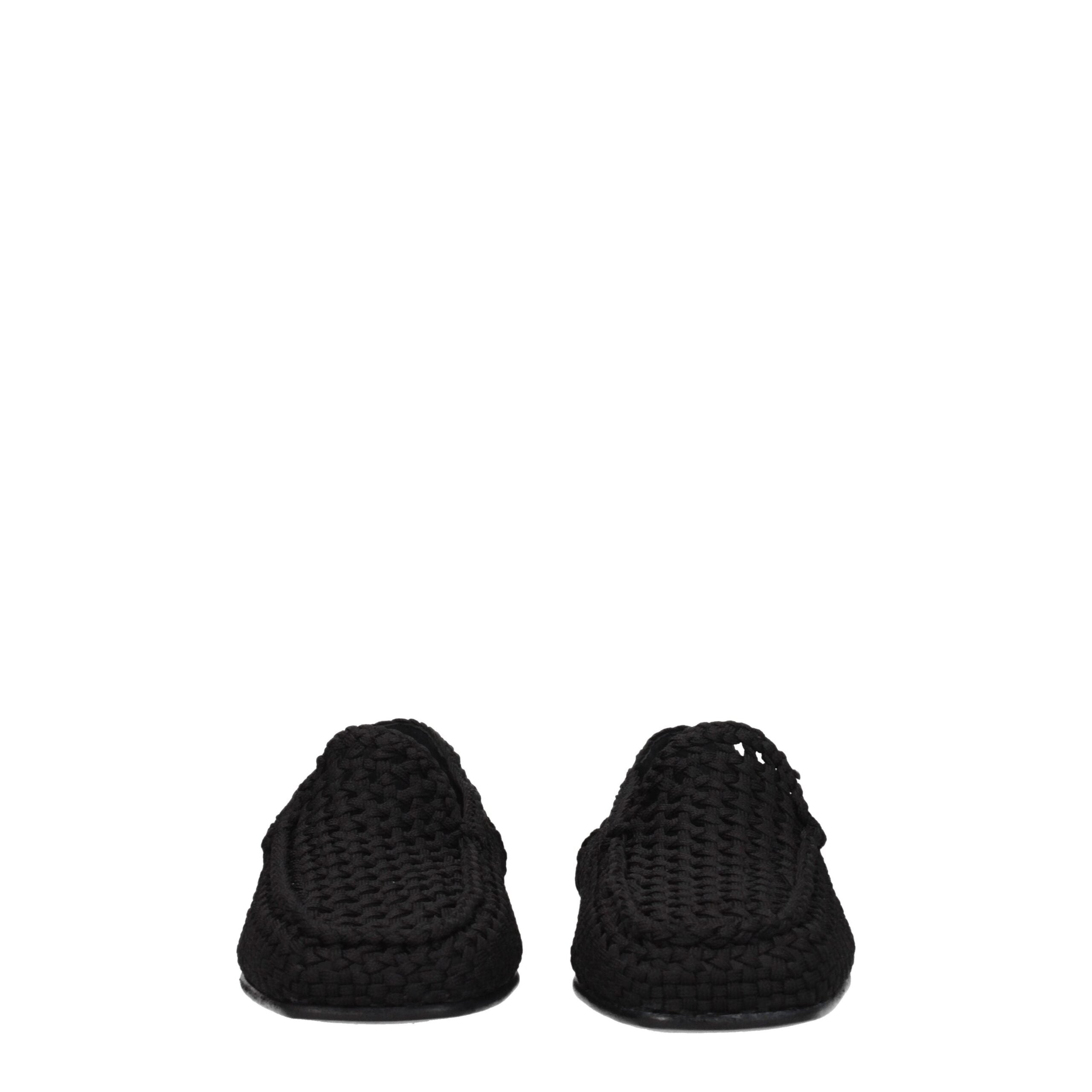 Dolce & Gabbana Black Fabric Loafer