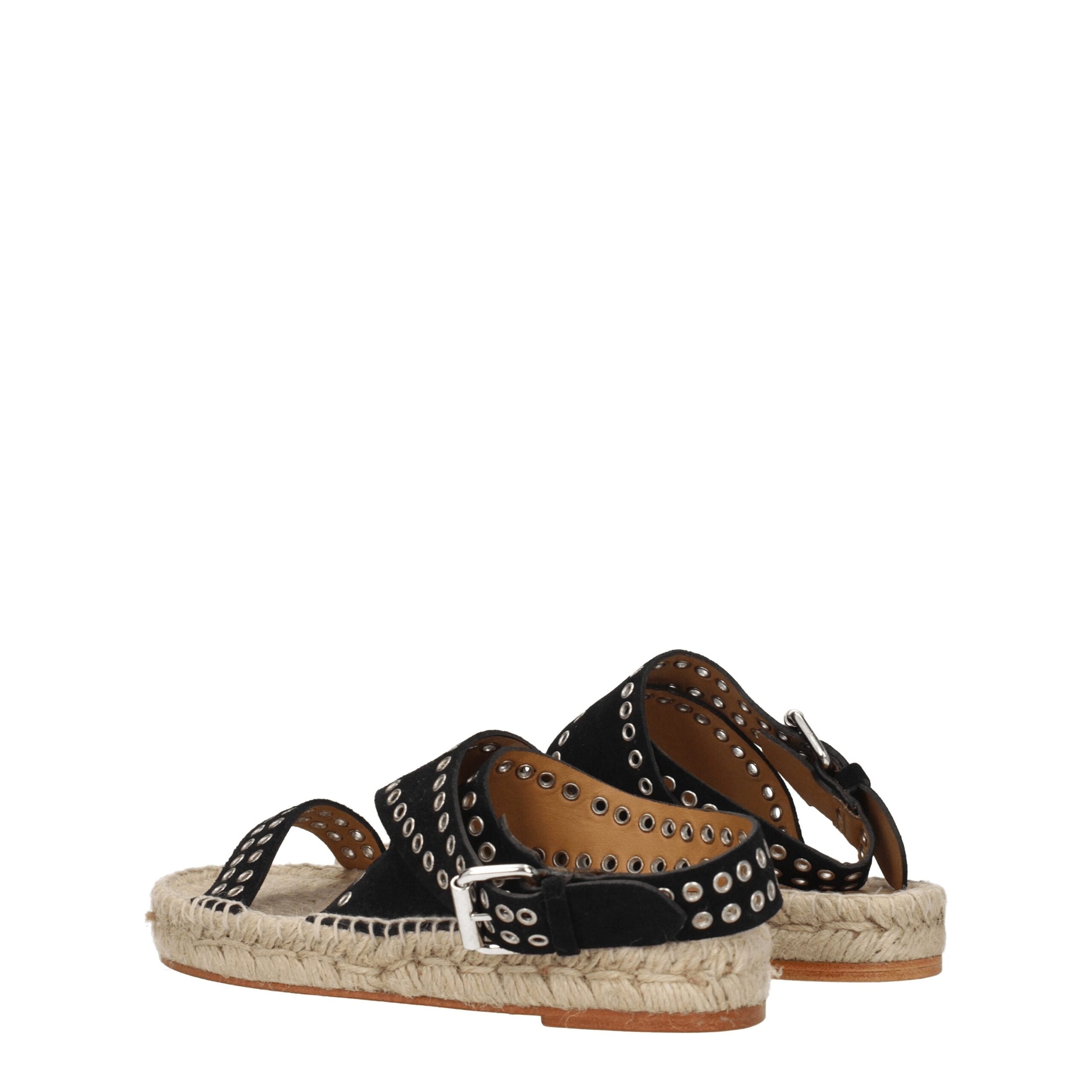 Isabel Marant Black Leather Sandal