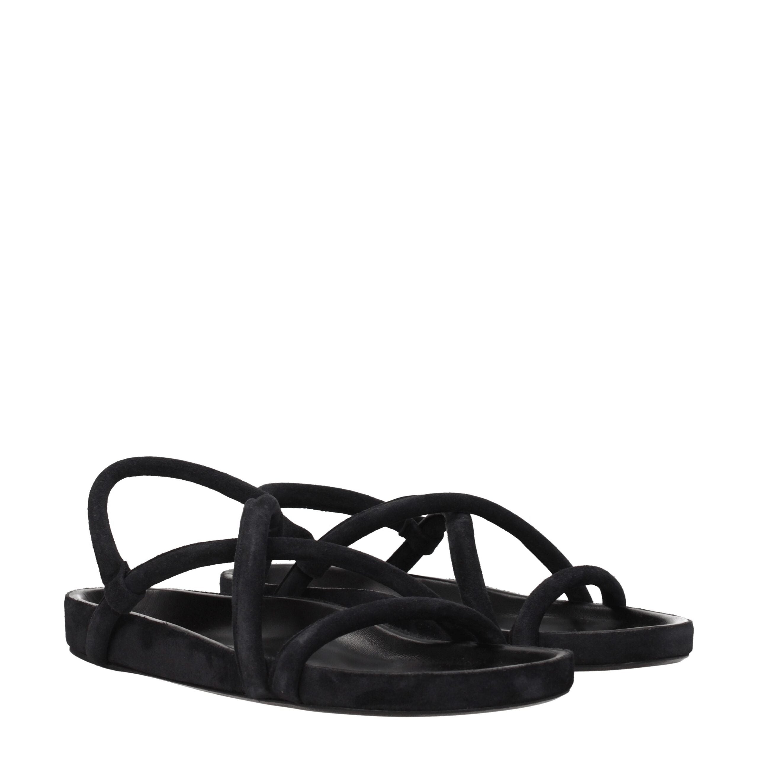 Isabel Marant Black Leather Sandal