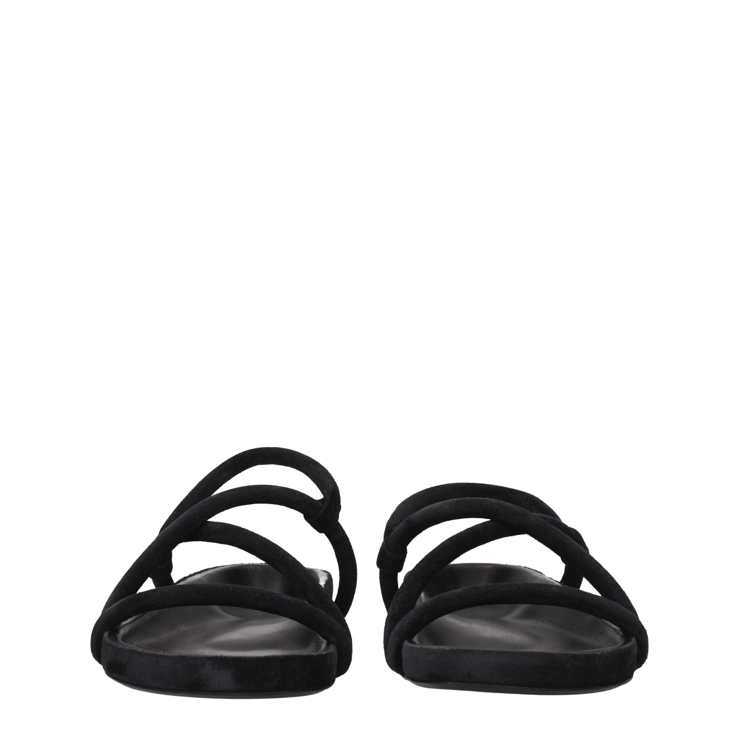 Isabel Marant Black Leather Sandal