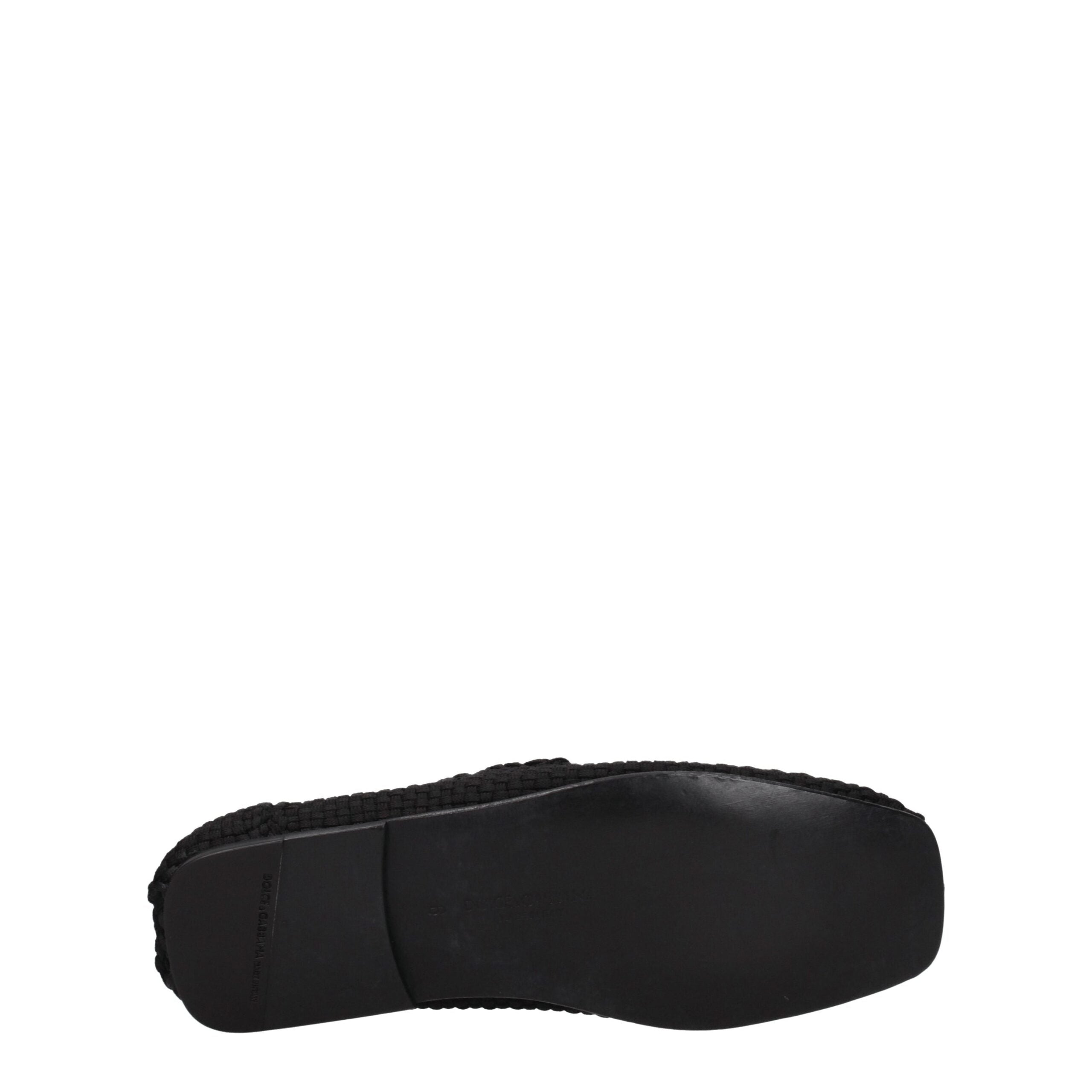 Mocasín de tela negro Dolce & Gabbana