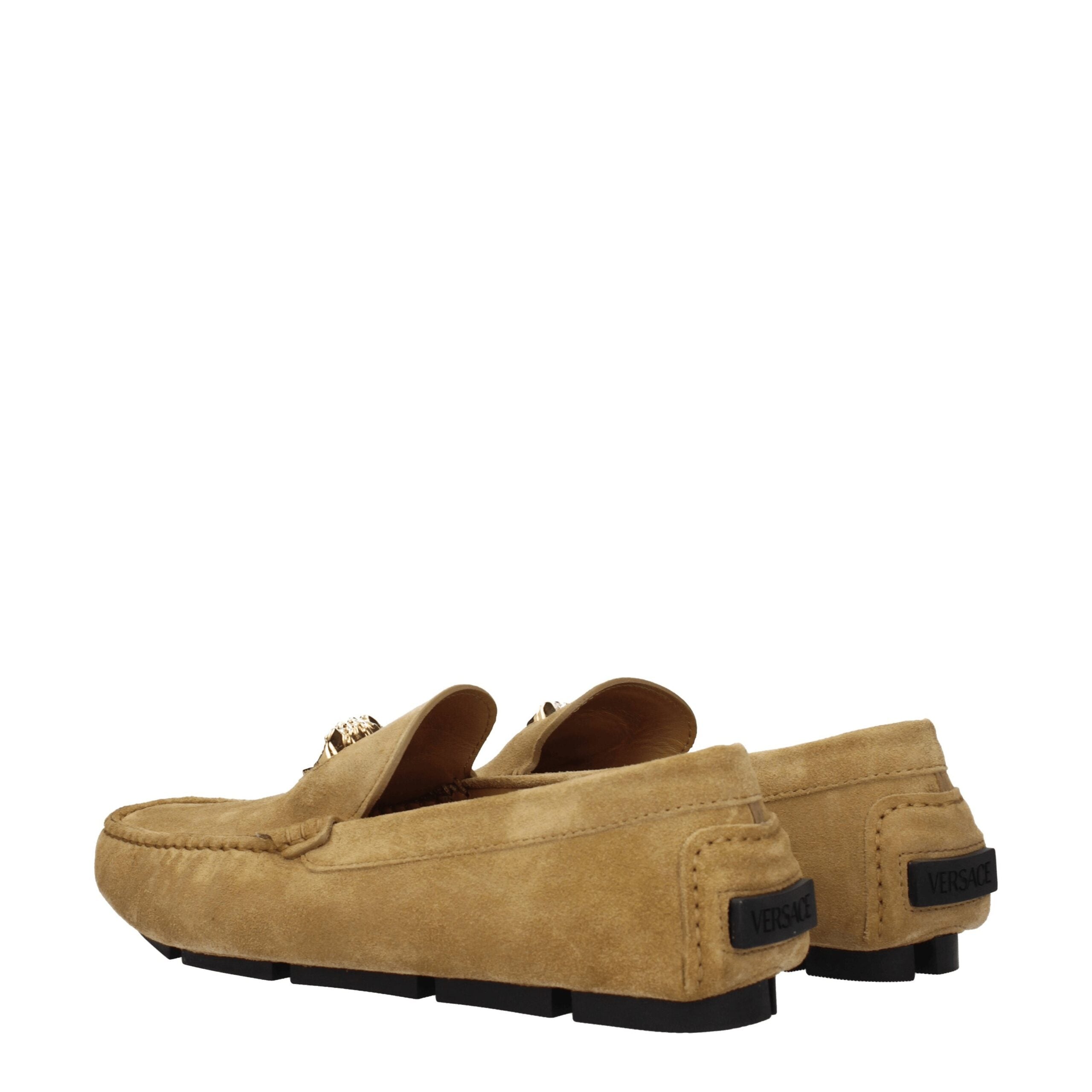Versace Beige Leather Loafer