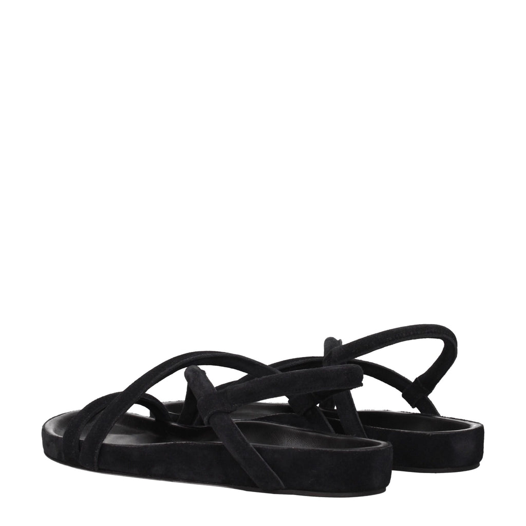Isabel Marant Black Leather Sandal