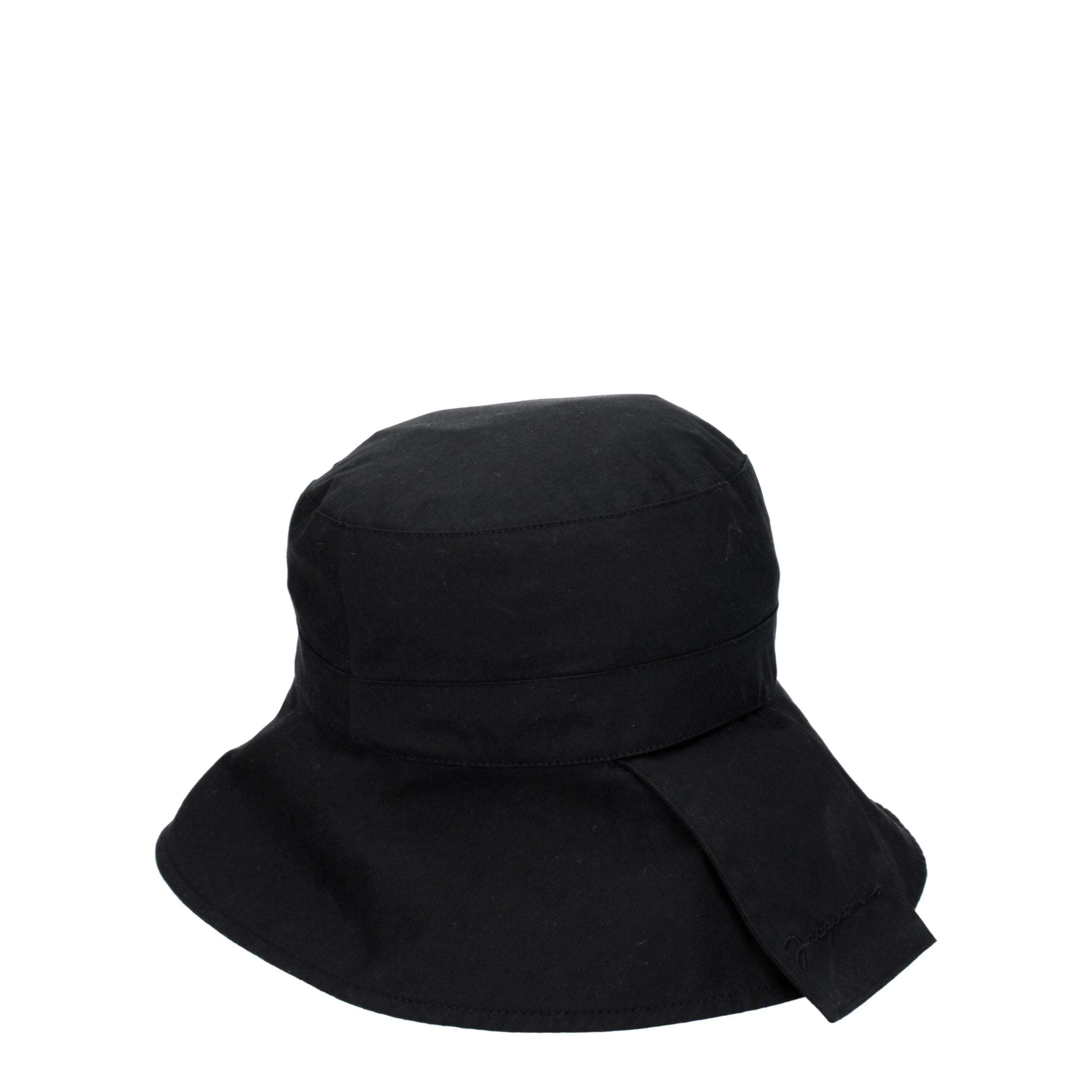 Sombrero Jacquemus de algodón negro