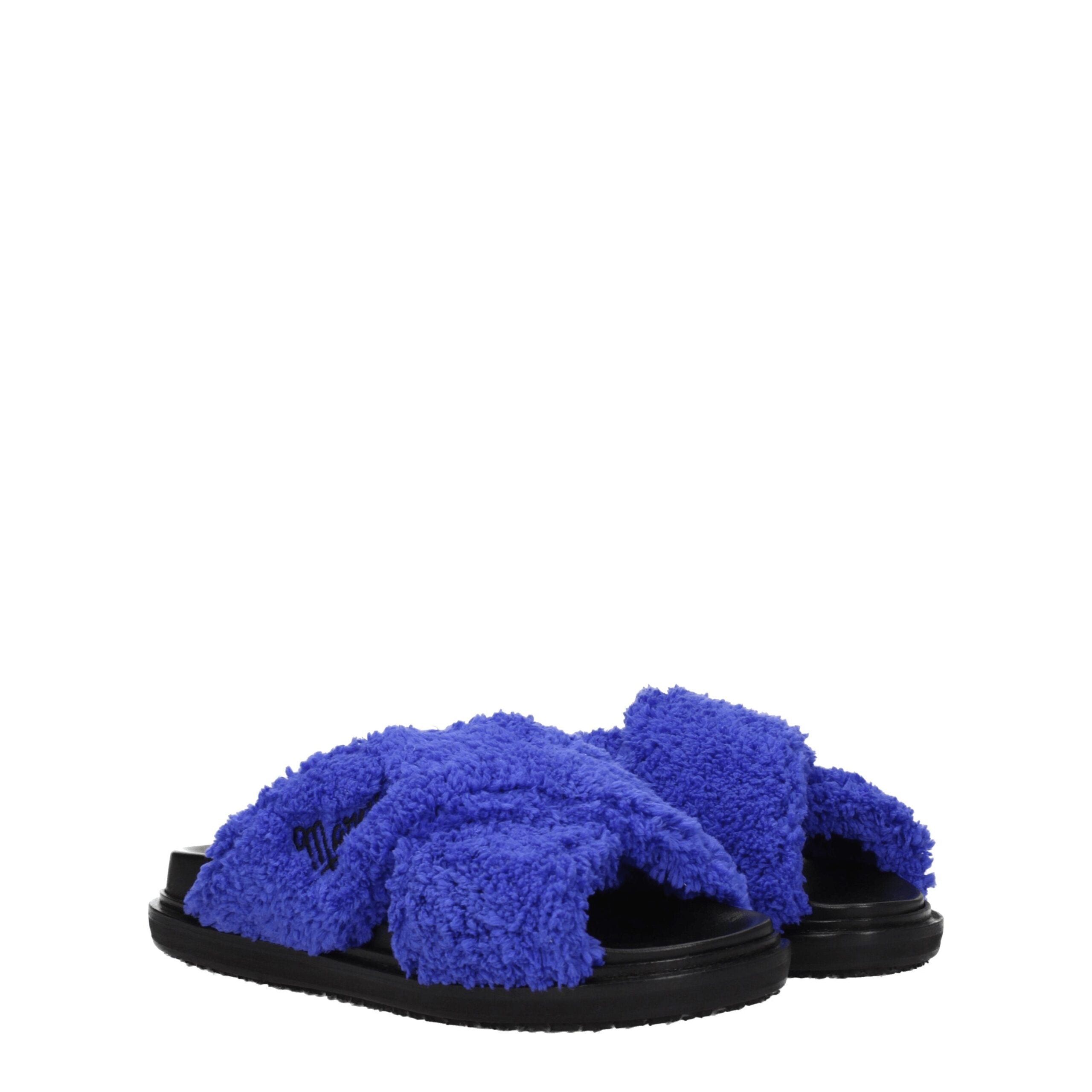 Marni Purple Fabric Slipper