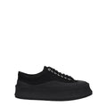 Jil Sander Black Fabric Sneakers