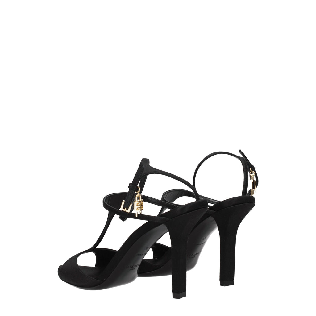 Givenchy Black Satin Sandal