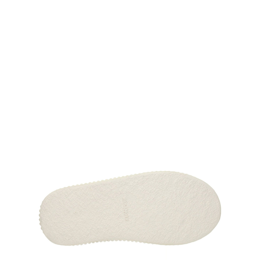 Jil Sander White Fabric Sneakers