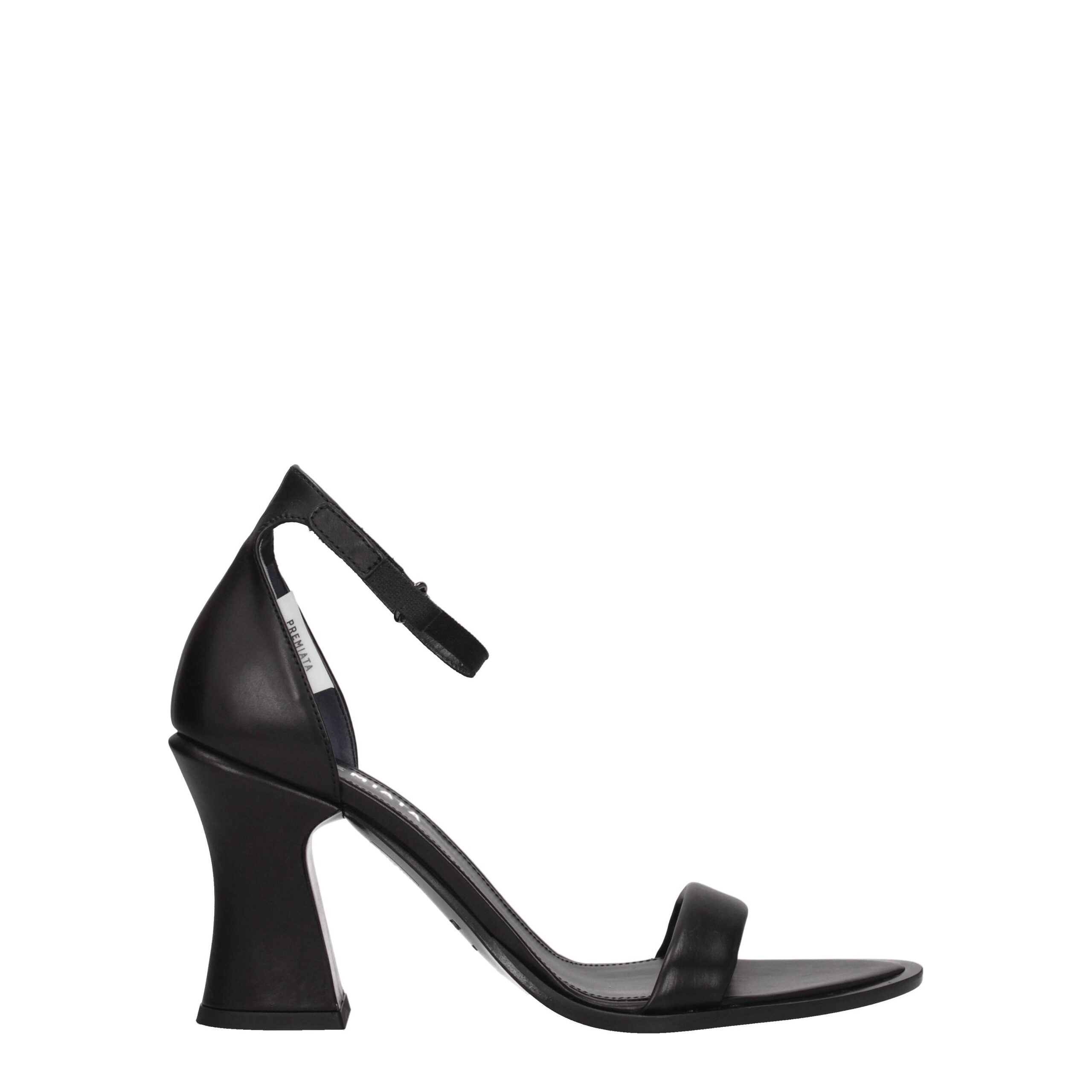 Premiata Black Leather Sandal