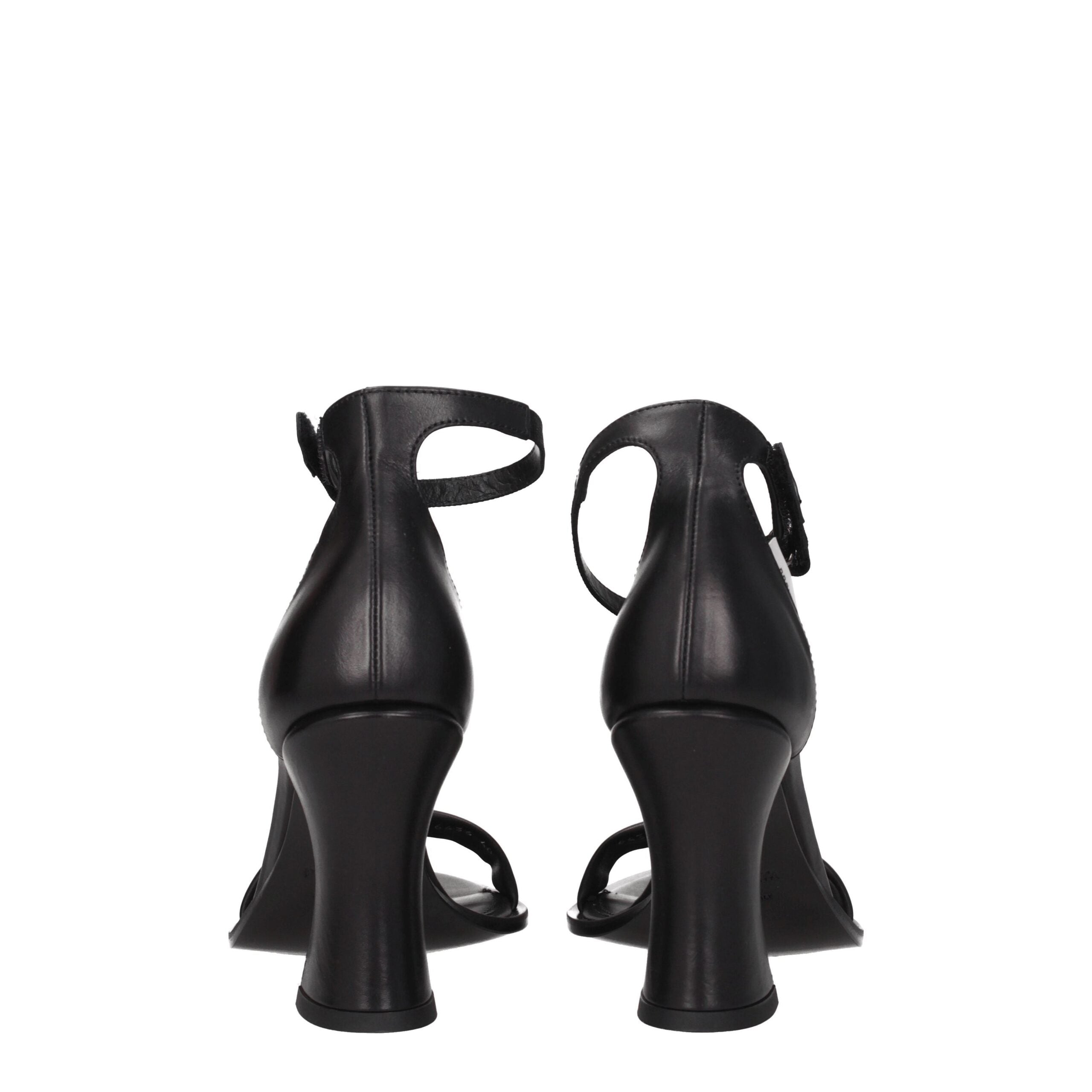 Premiata Black Leather Sandal