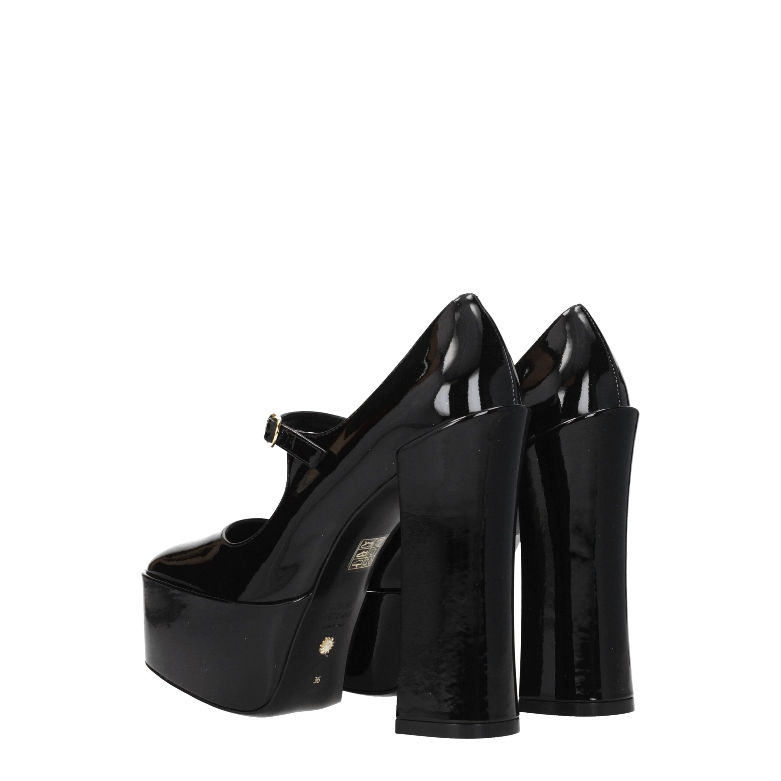 Stuart Weitzman Black Leather Sandal