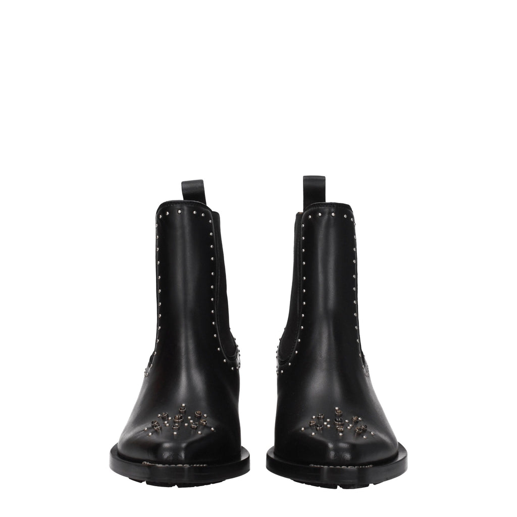 Chloé Black Leather Ankle