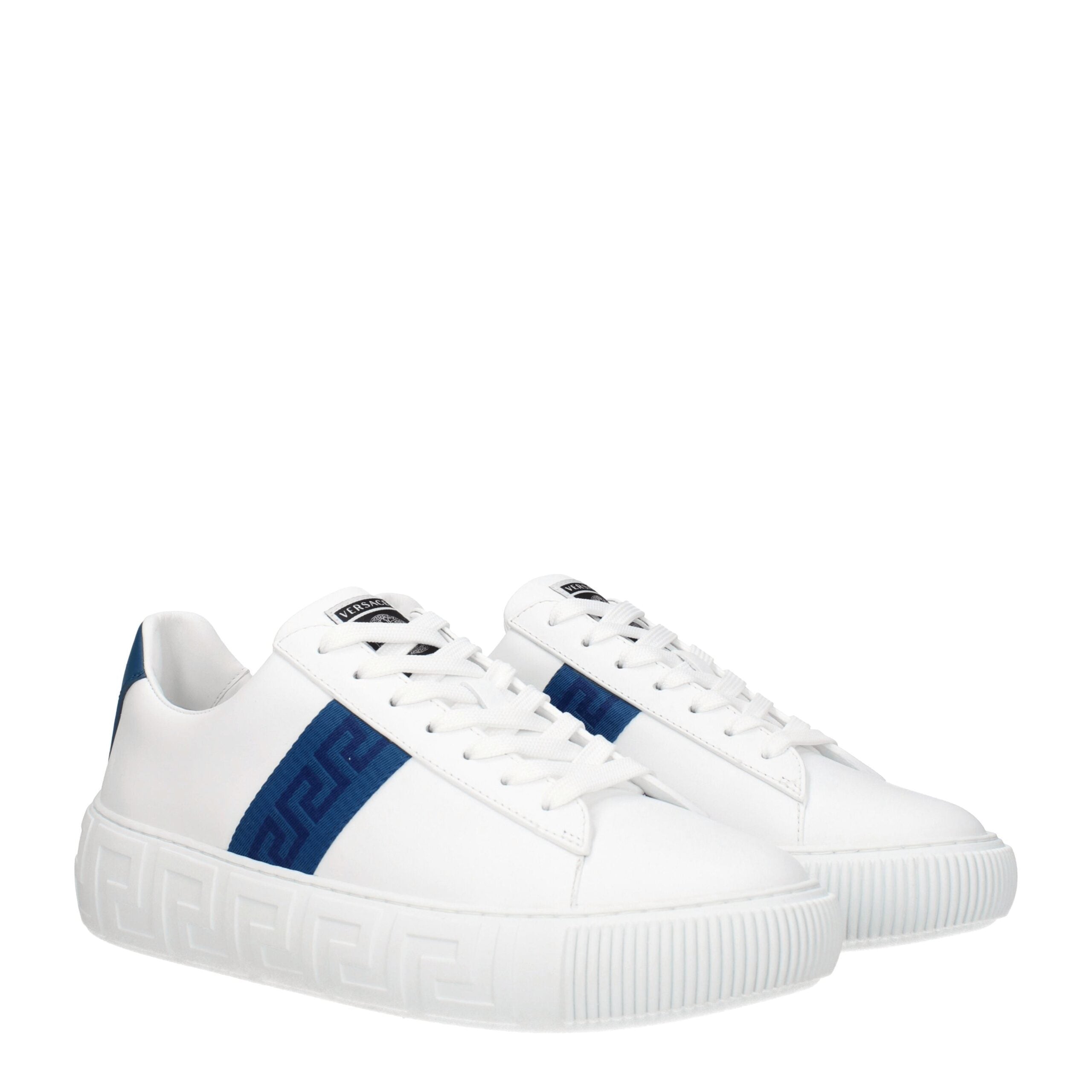 Versace White Leather Sneakers