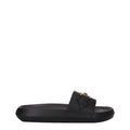 Versace Black Leather Slipper