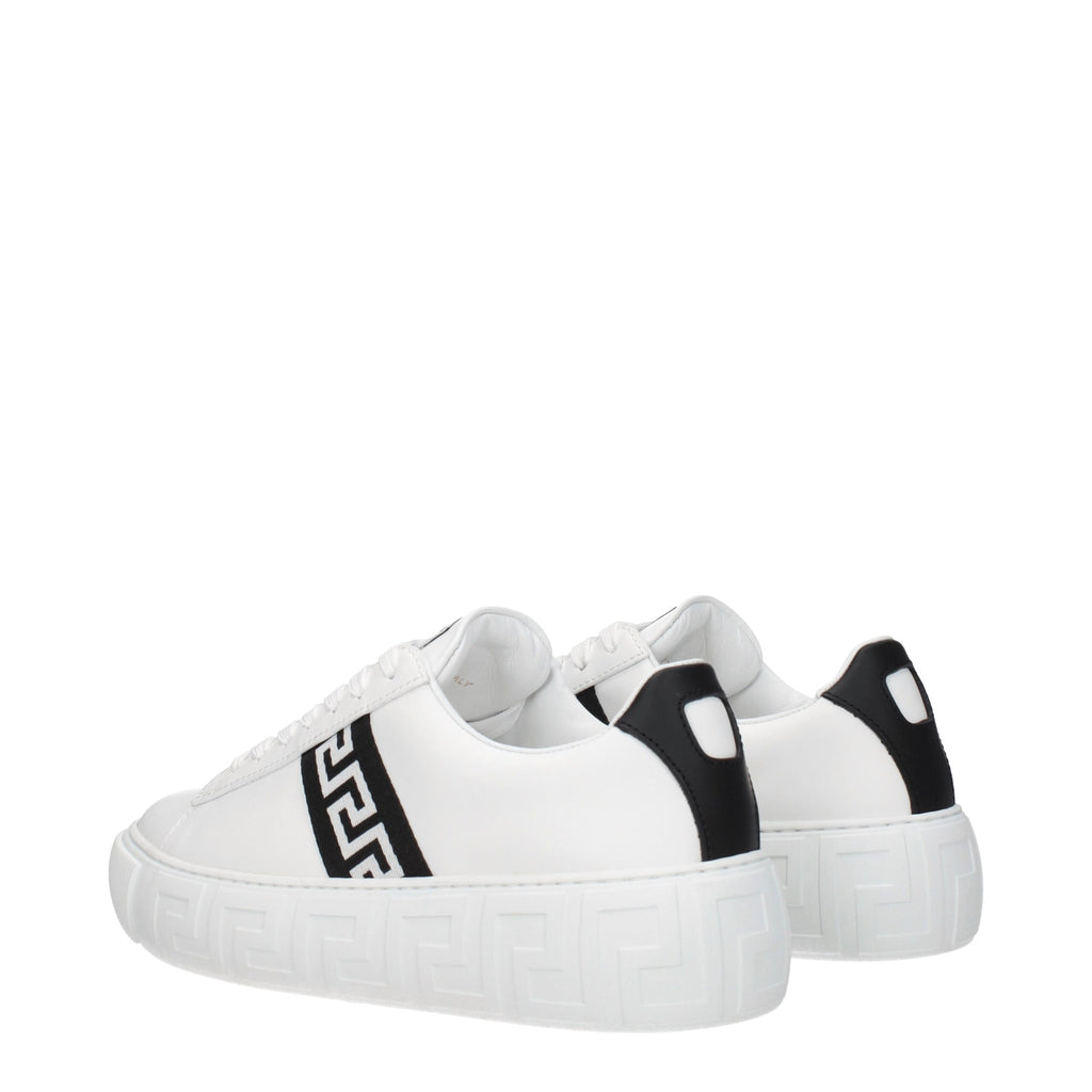 Versace White Leather Sneakers