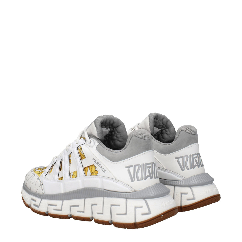 Versace White Fabric Sneakers