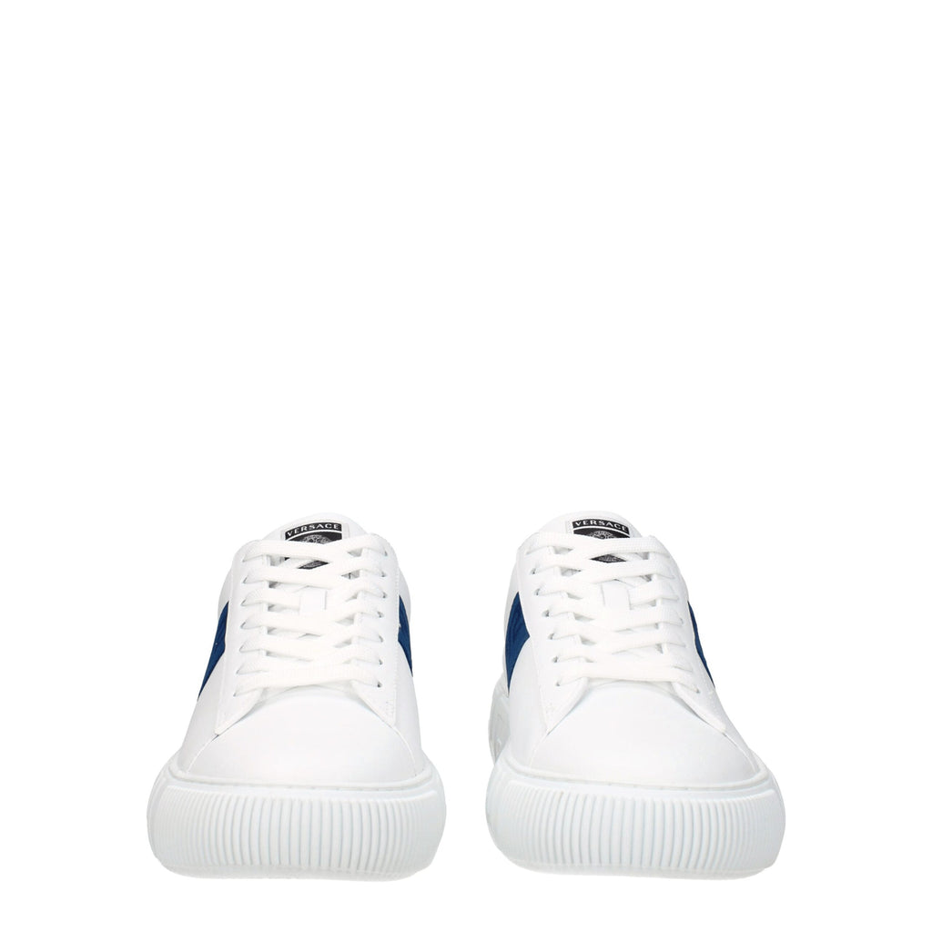 Versace White Leather Sneakers