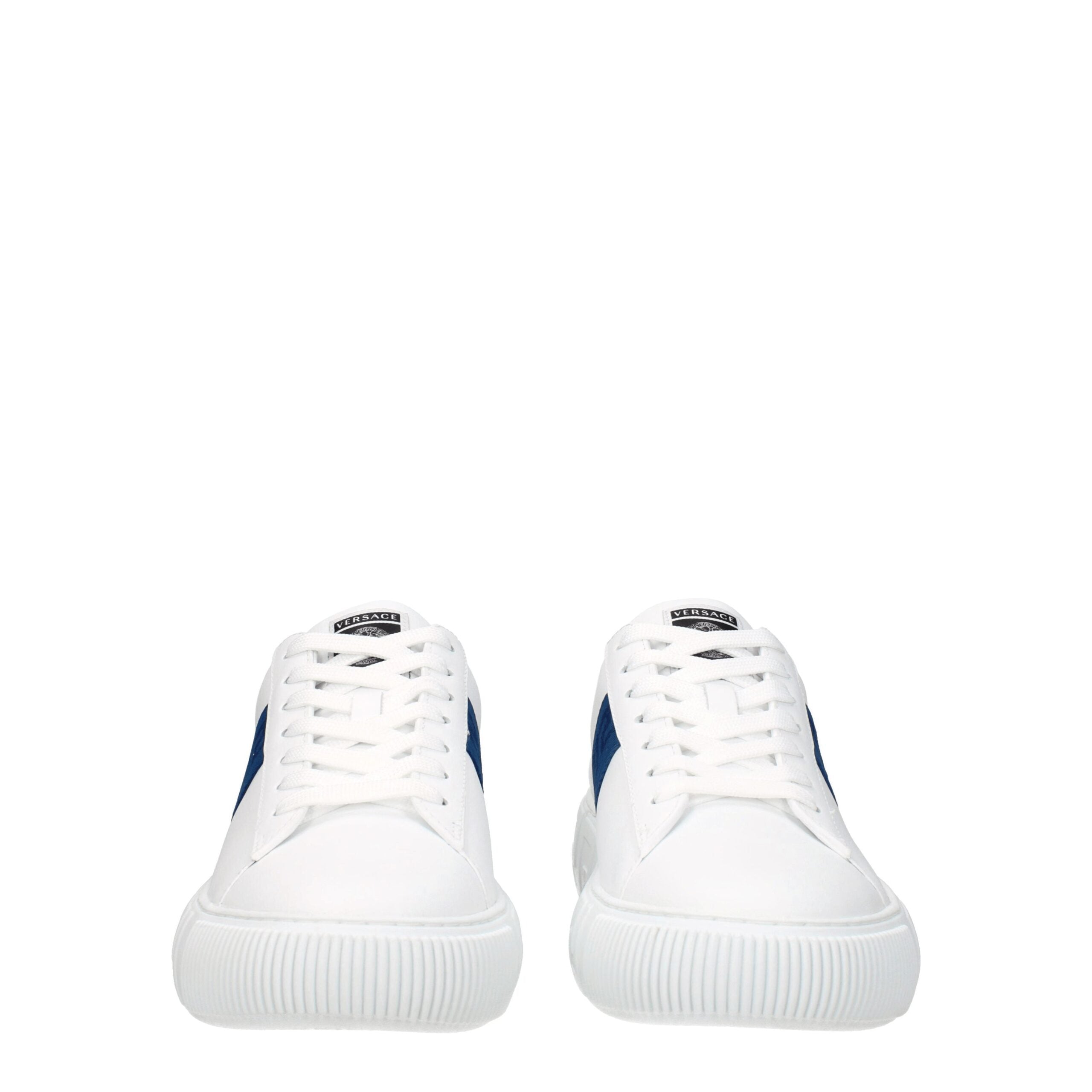 Versace White Leather Sneakers