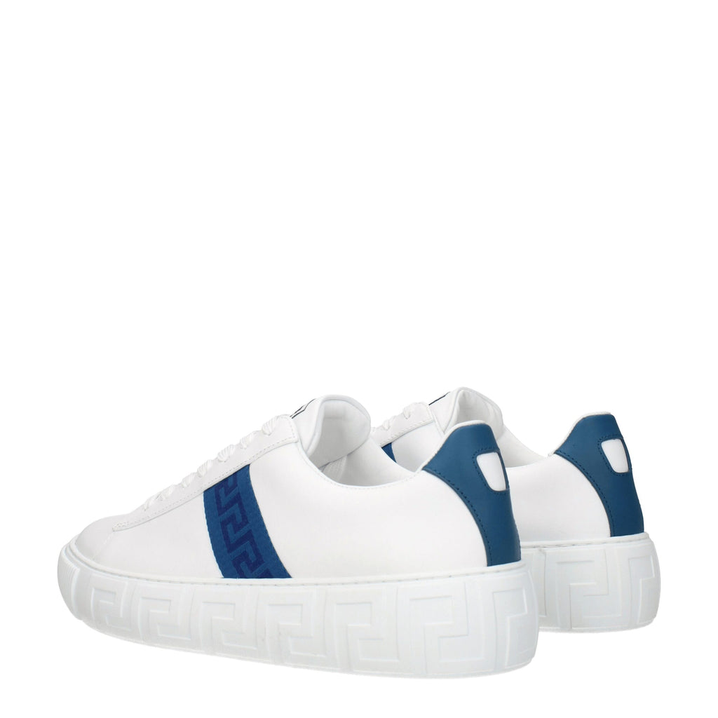 Versace White Leather Sneakers