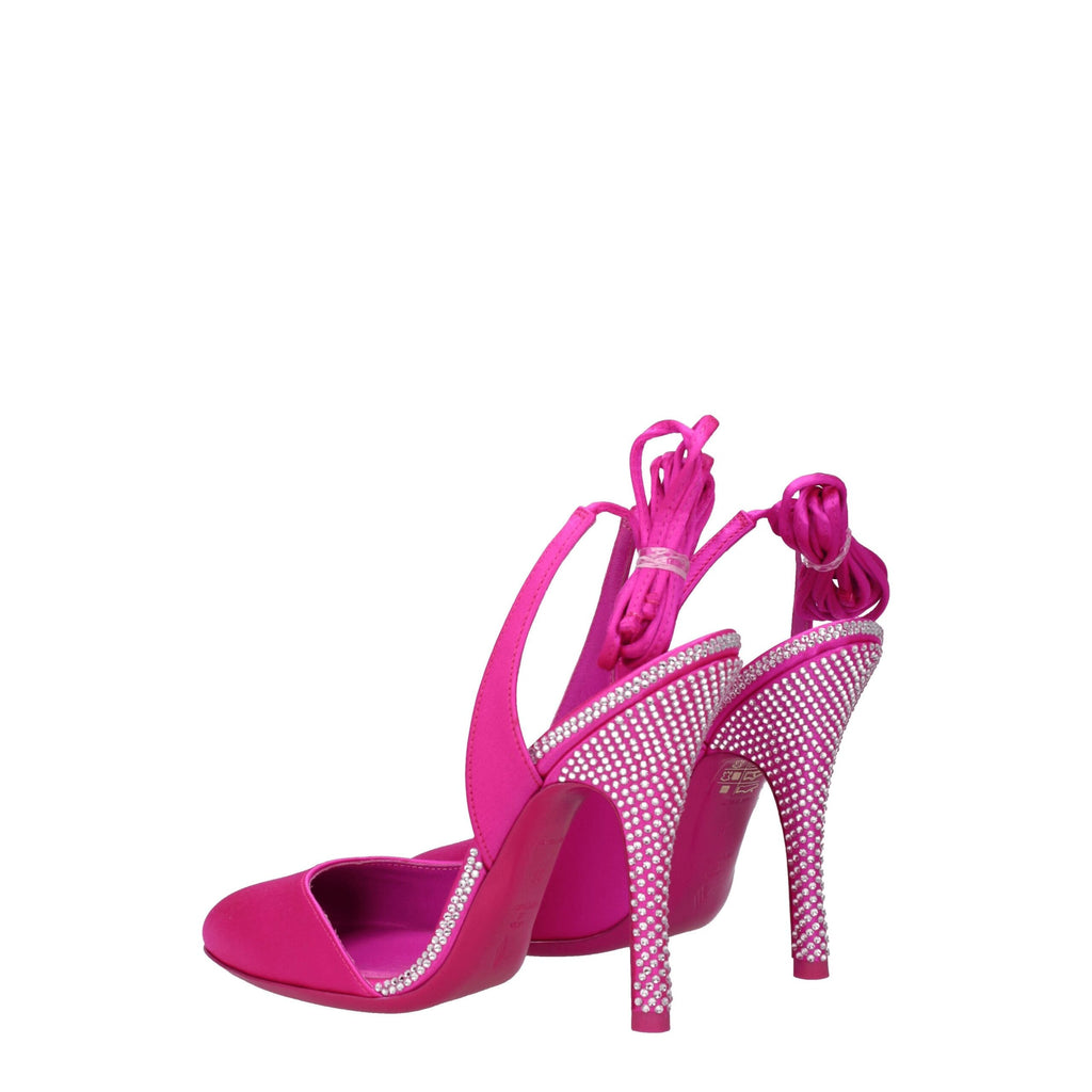 The Attico Pink Satin Sandal