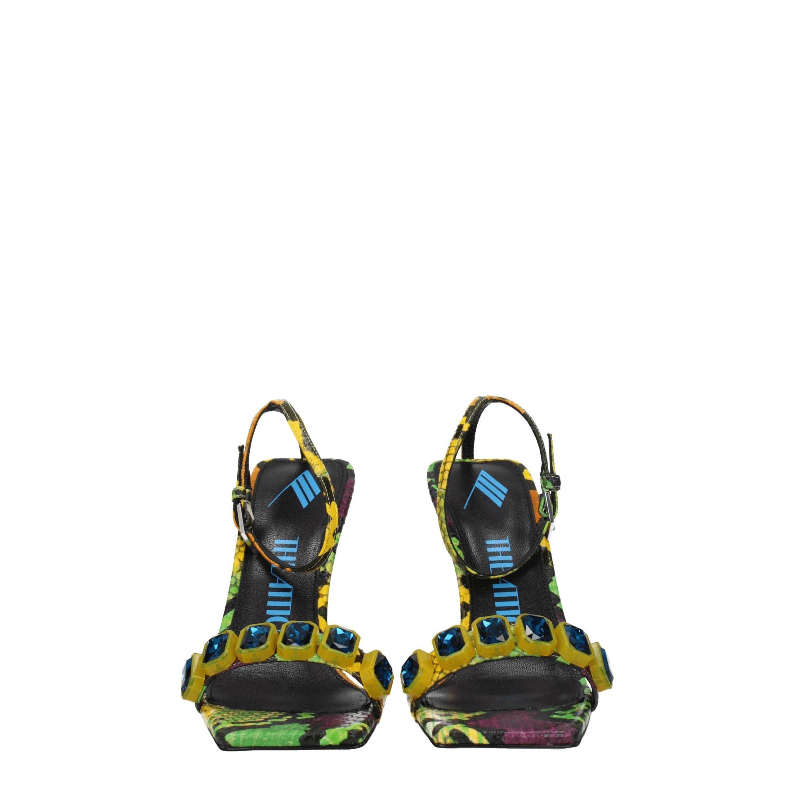 The Attico Multicolor Leather Sandal